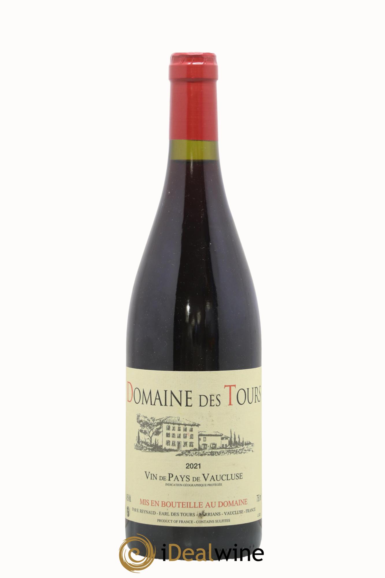 IGP Vaucluse (Vin de Pays de Vaucluse) Domaine des Tours Emmanuel Reynaud 2021 - Lot of 1 bottle - 0