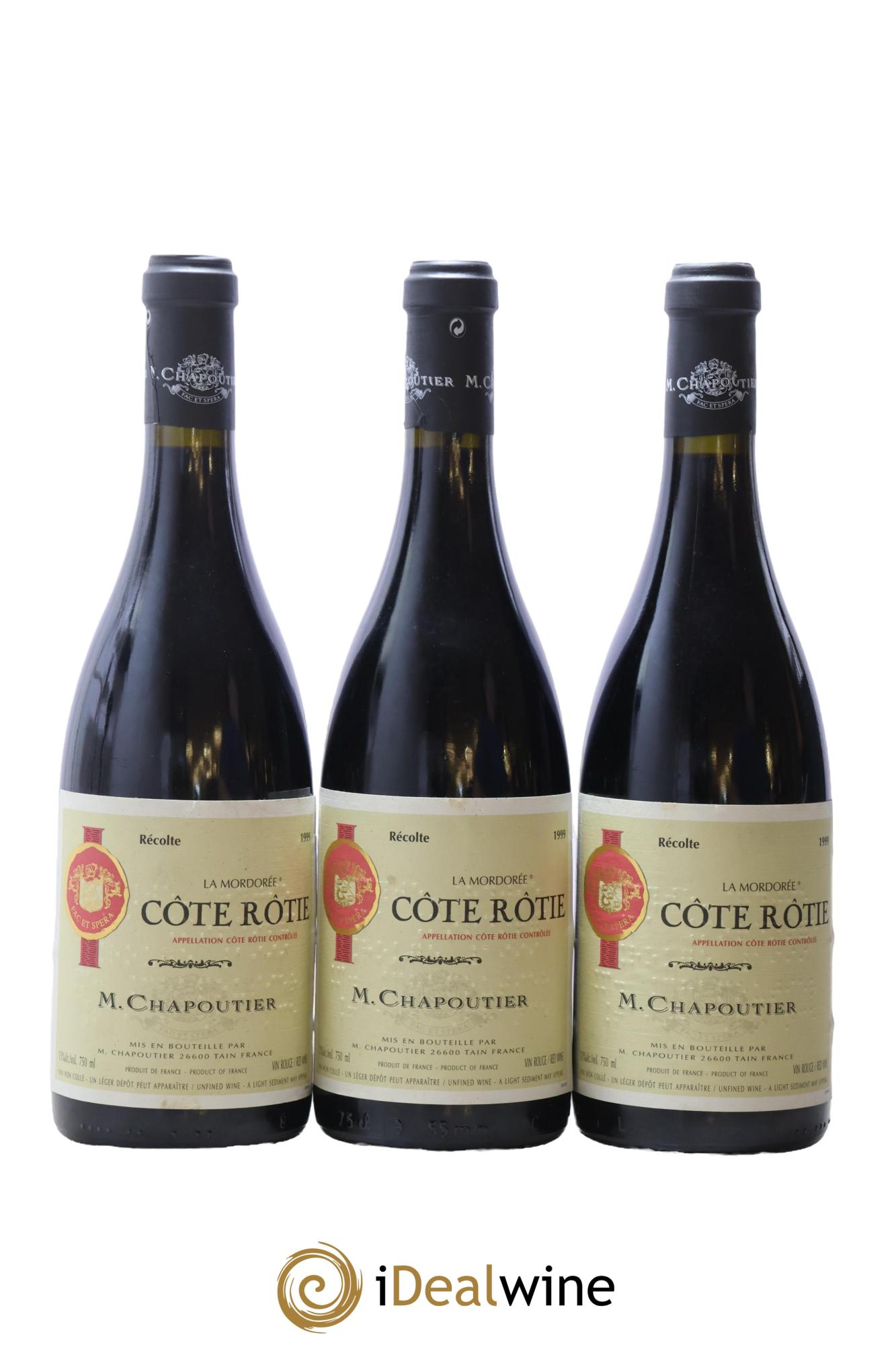Côte-Rôtie La Mordorée Chapoutier 1999 - Lot de 6 bouteilles - 1