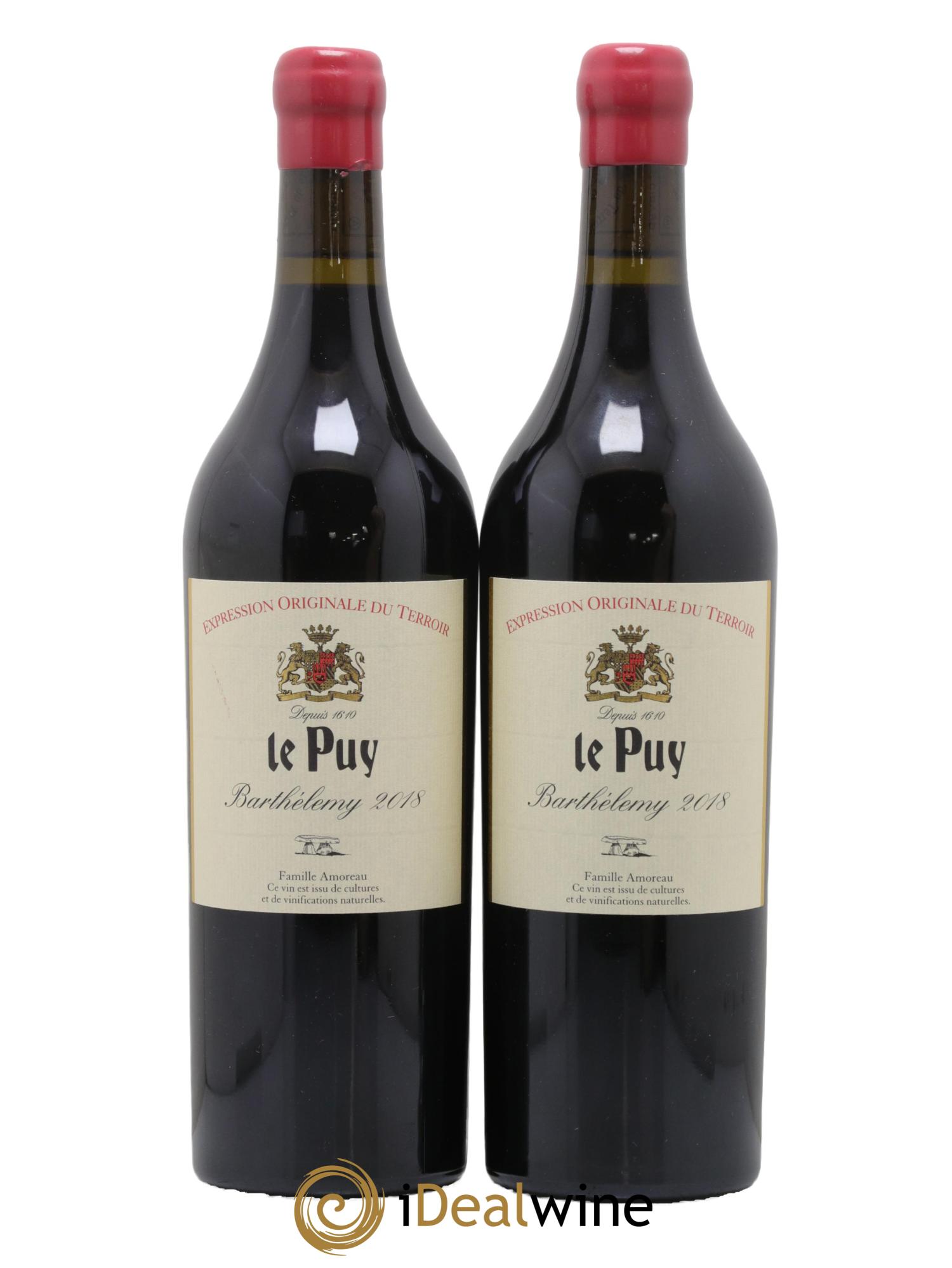Le Puy - Cuvée Barthélemy 2018 - Lot de 2 bouteilles - 0