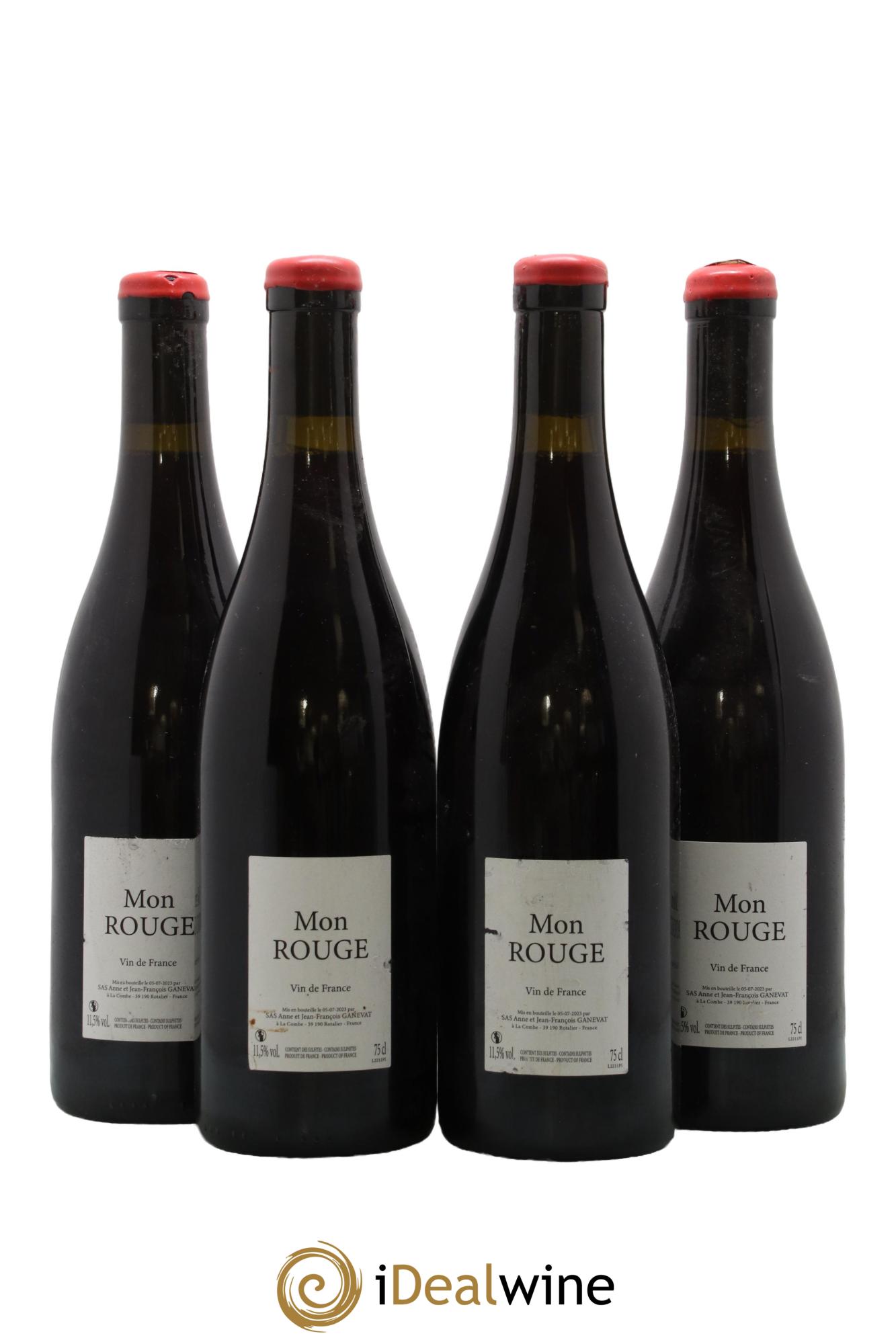 Vin de France Mon Rouge Anne et Jean François Ganevat - Lotto di 4 bottiglie - 0