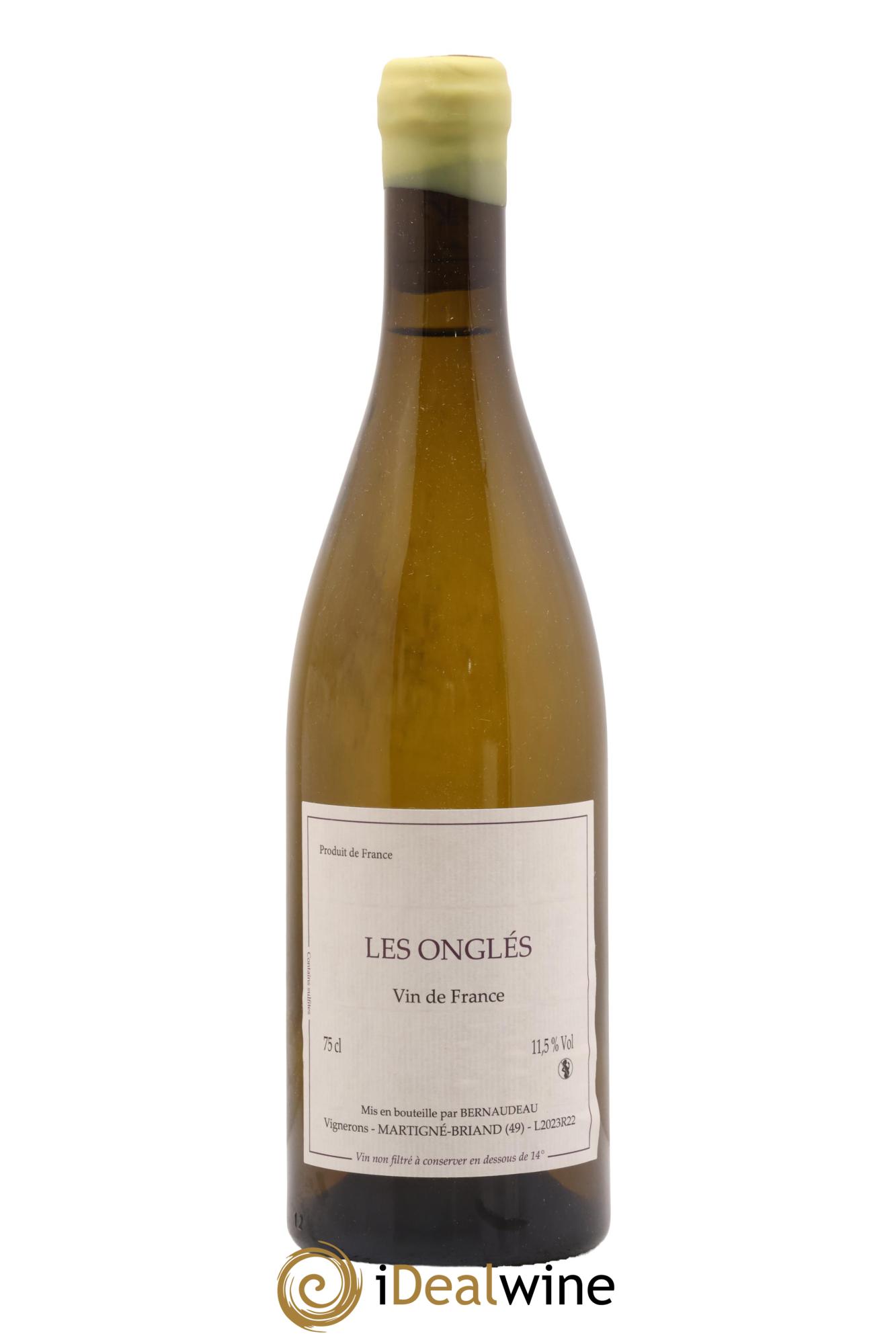Vin de France Les Onglés Stéphane Bernaudeau 2023 - Lot de 1 bouteille - 0