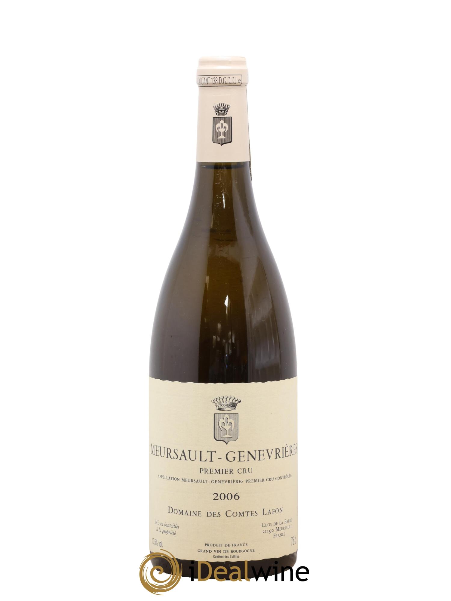 Meursault 1er Cru Genevrières Comtes Lafon (Domaine des) 2006 - Lot de 1 bouteille - 0