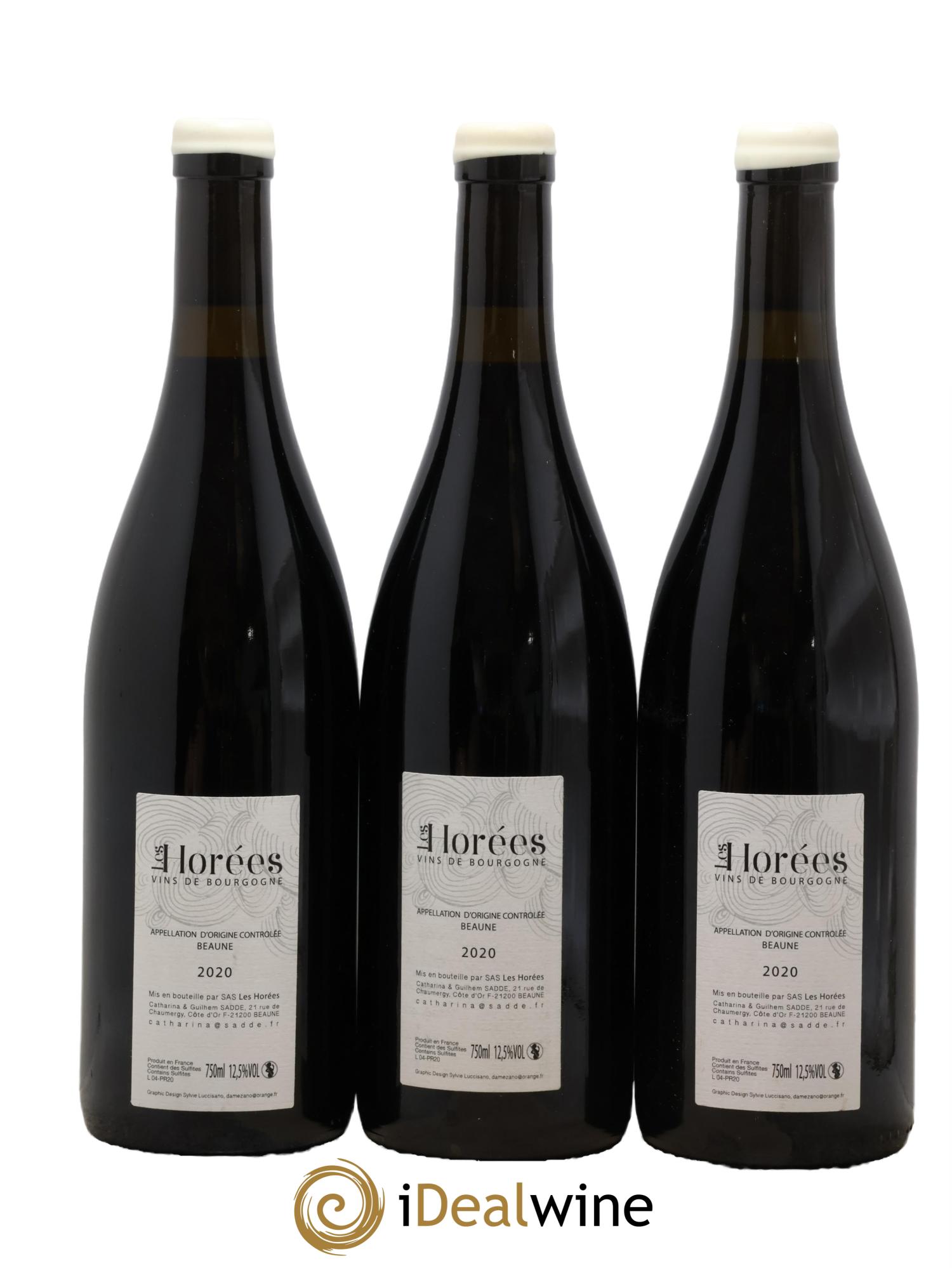 Beaune Les Prévolles Les Horées 2020 - Lotto di 3 bottiglie - 1