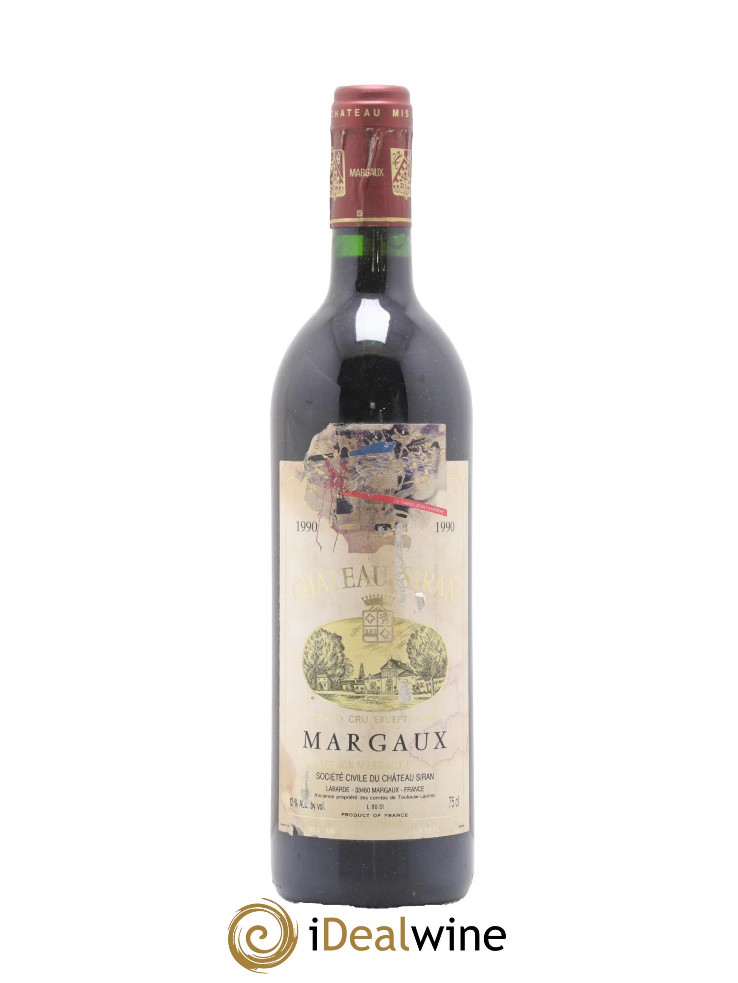 Château Siran 1990 - Lot de 1 bouteille - 0