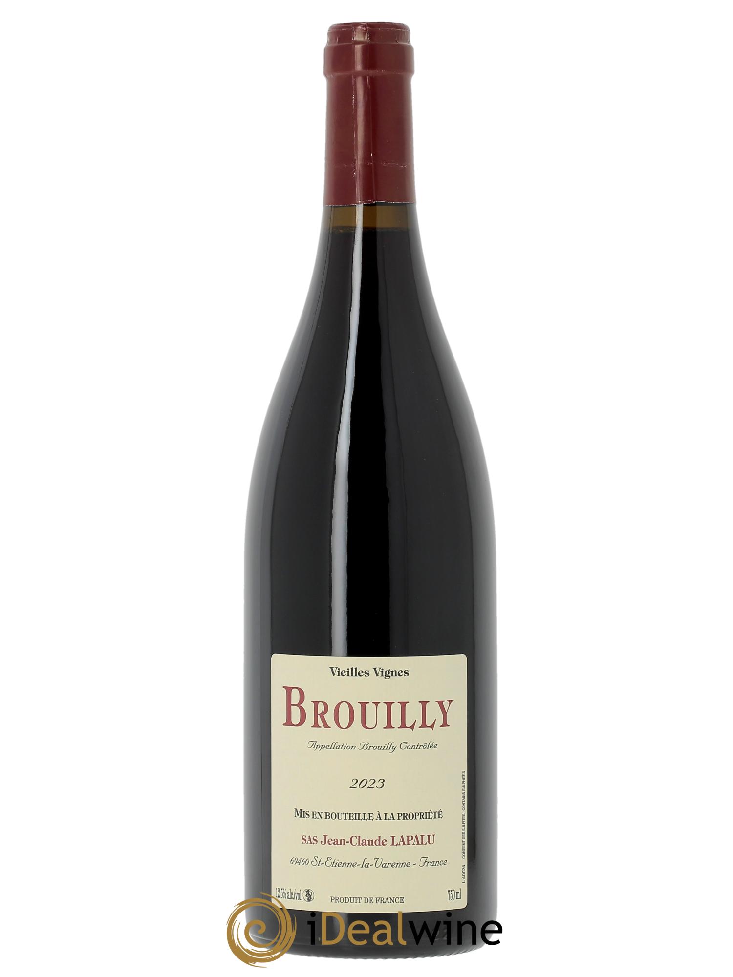 Brouilly Vieilles Vignes Jean-Claude Lapalu  2023 - Lot de 1 bouteille - 0