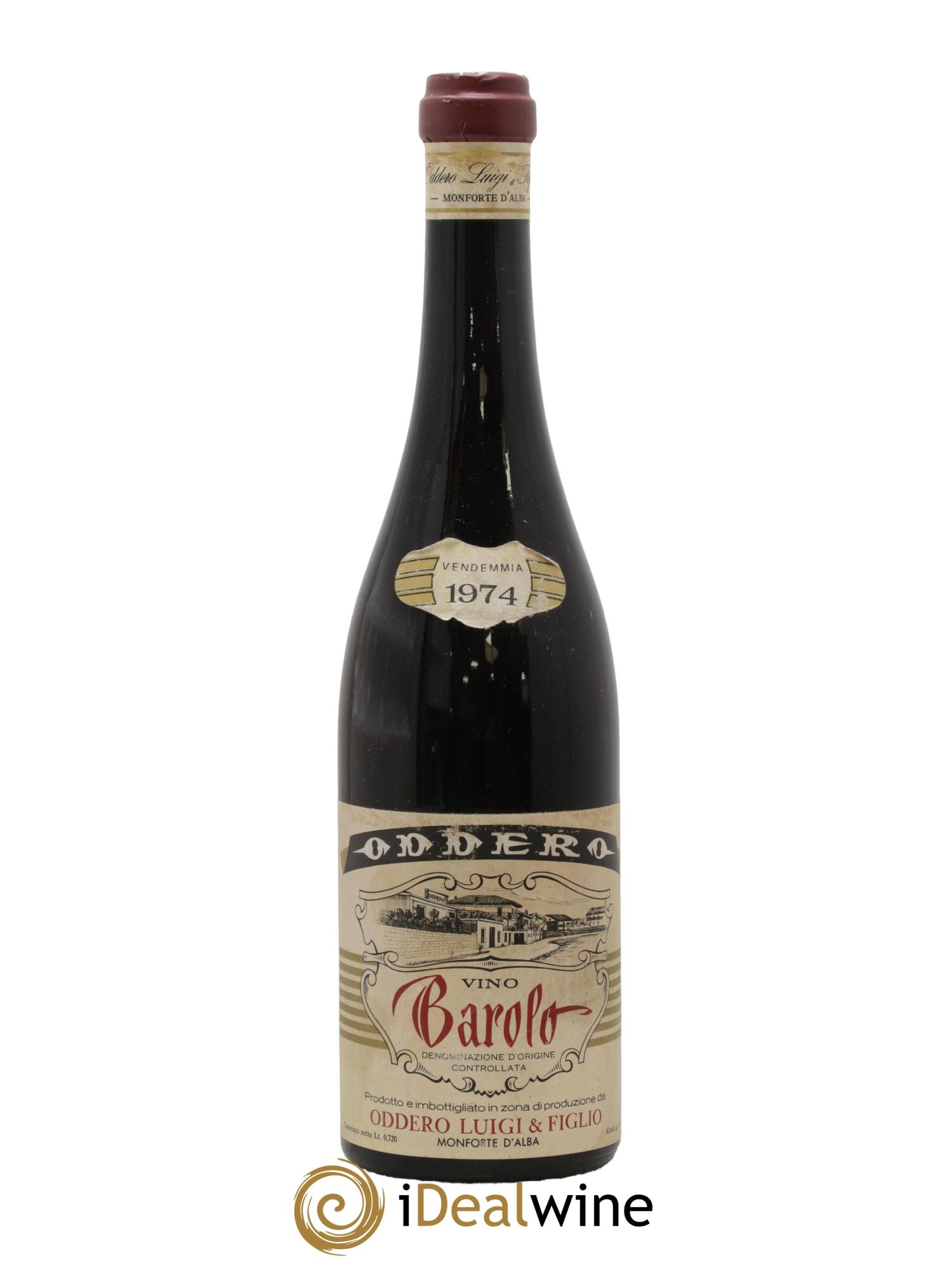 Barolo Oddero Luigi 1974 - Lot de 1 bouteille - 0