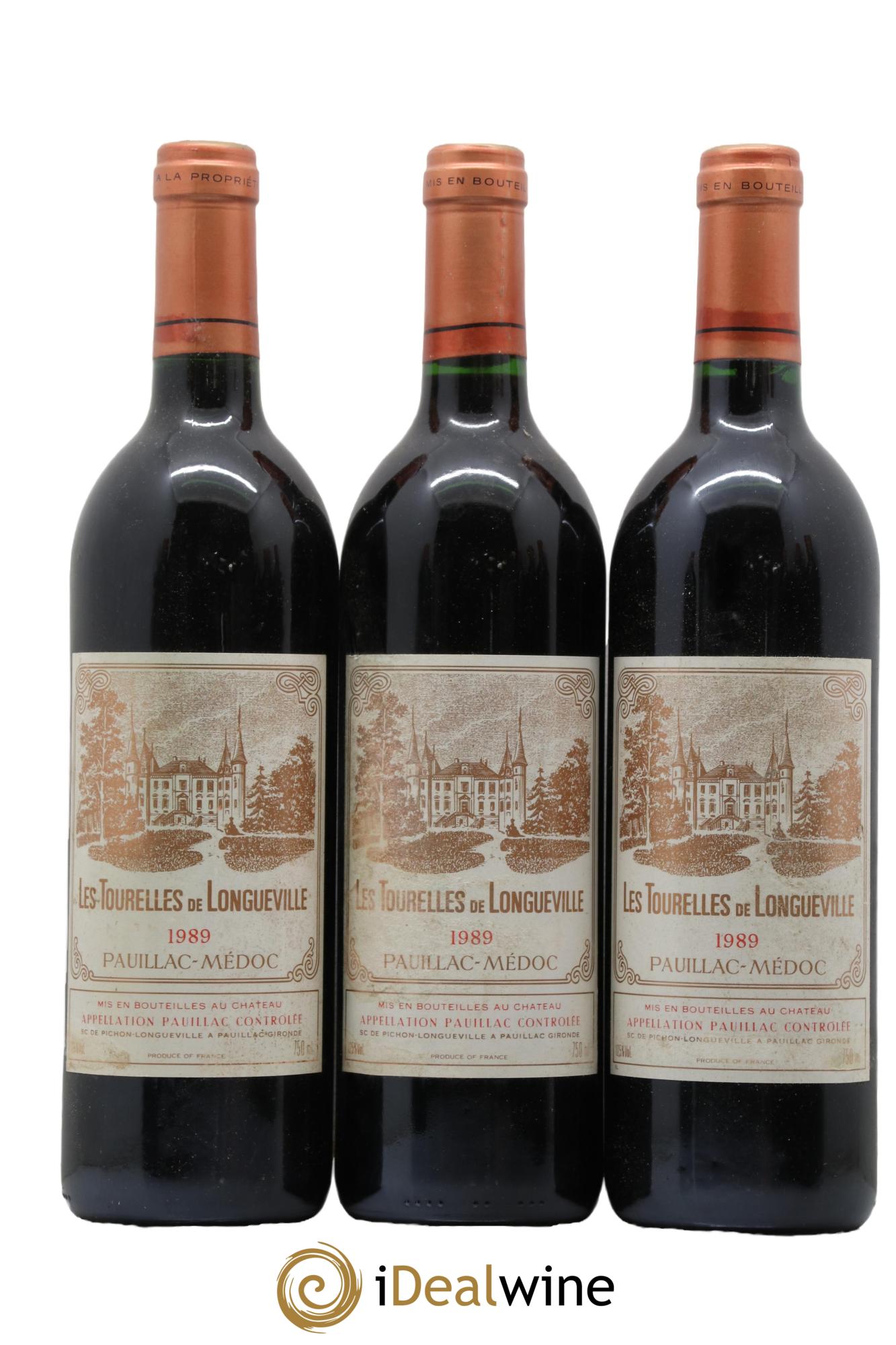 Les Tourelles de Longueville Second Vin 1989 - Lot de 3 bouteilles - 0