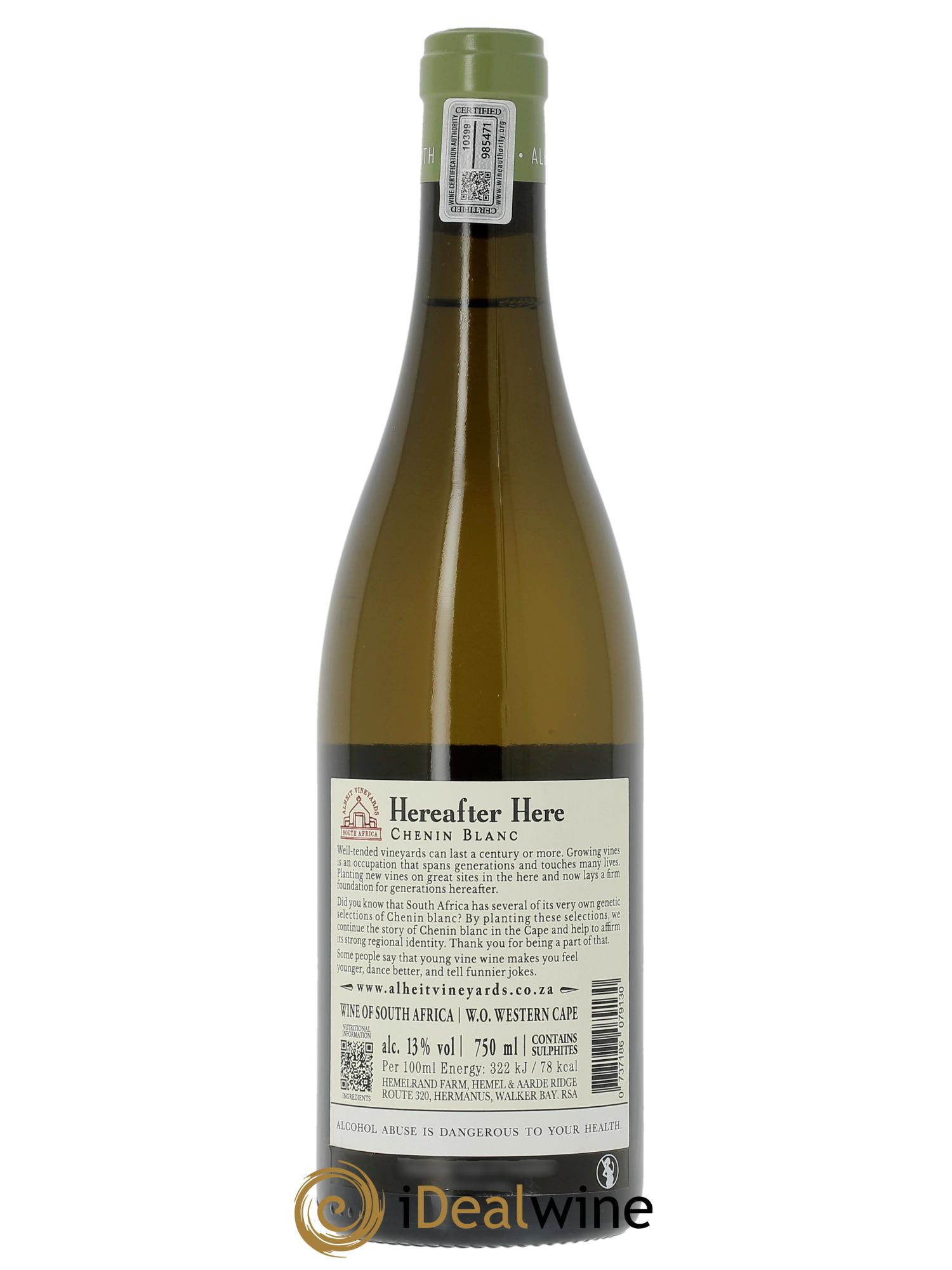 Western Cape Alheit Vineyards Hereafter Here 2024 - Lot of 1 bottle - 1