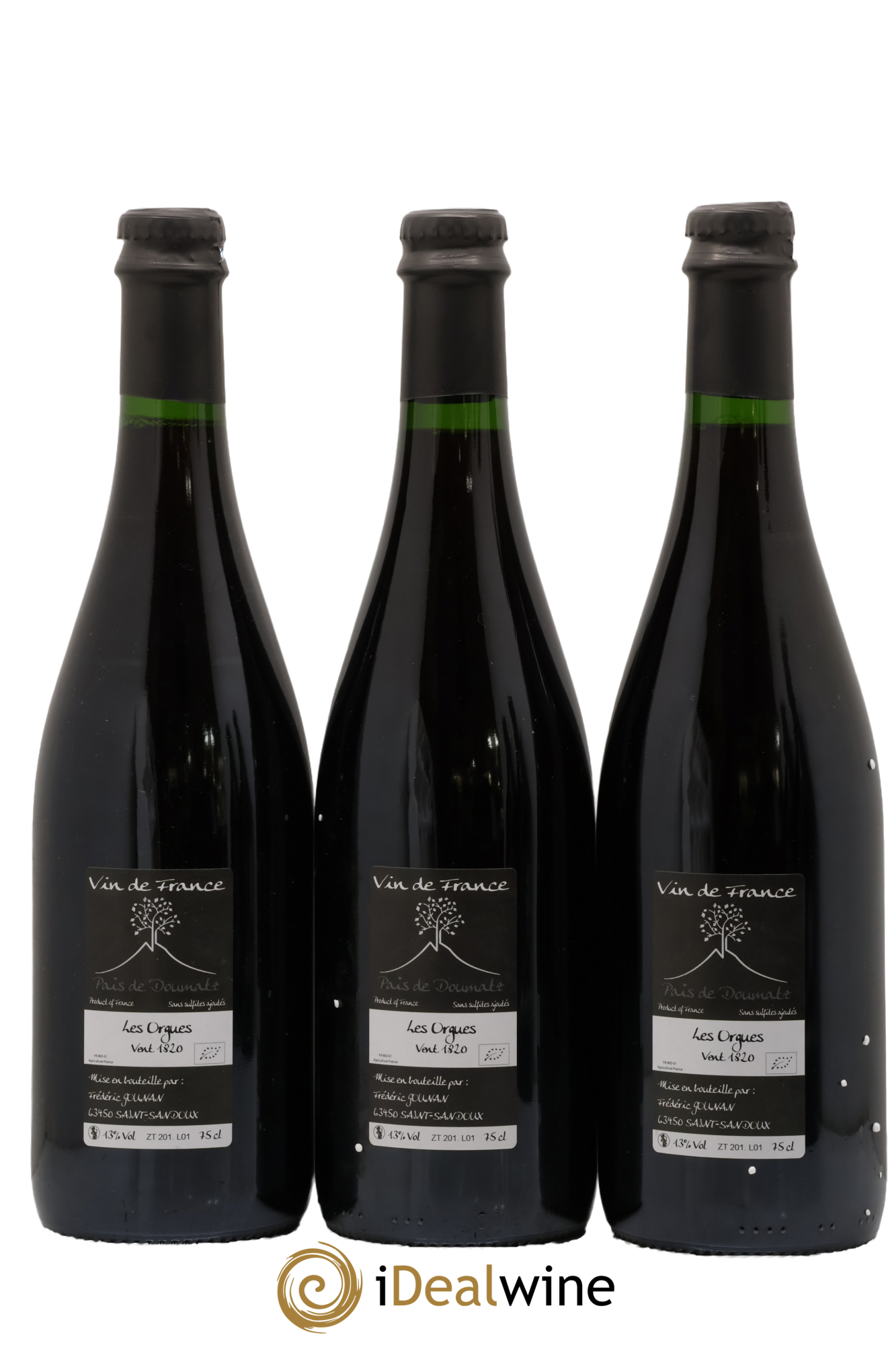 Vin de France Les Orgues Vignoble de l'Arbre Blanc 2018 - Lotto di 3 bottiglie - 1