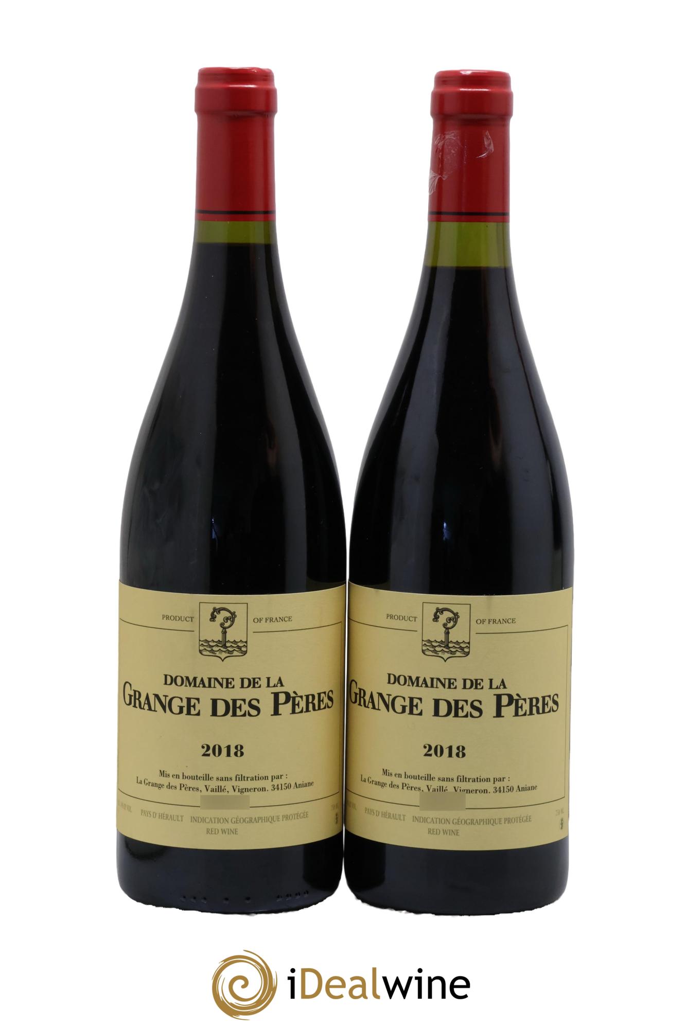 IGP Pays d'Hérault Grange des Pères Laurent Vaillé 2018 - Lot of 2 bottles - 0
