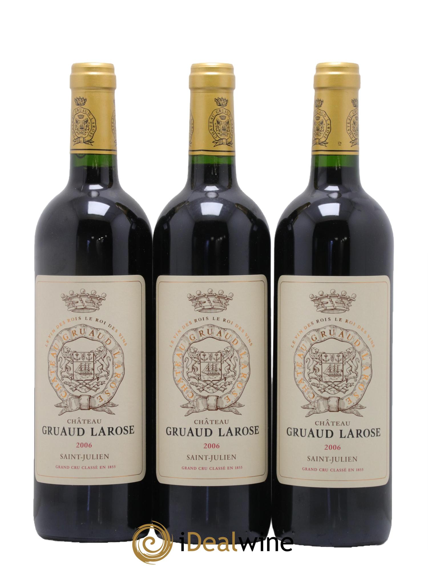 Château Gruaud Larose 2ème Grand Cru Classé 2006 - Lot de 3 bouteilles - 0