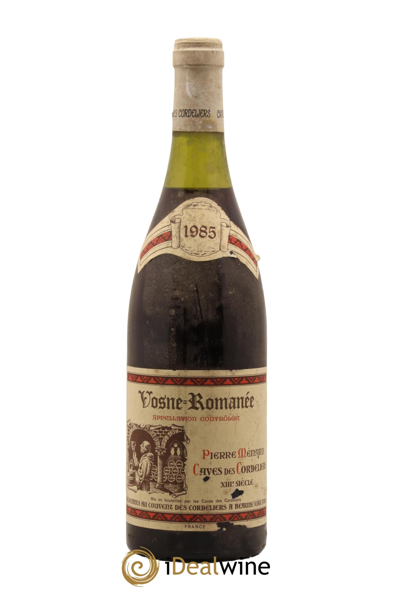 Vosne-Romanée Pierre Ménard Caves des Cordeliers 1985 - Lot de 1 bouteille - 0
