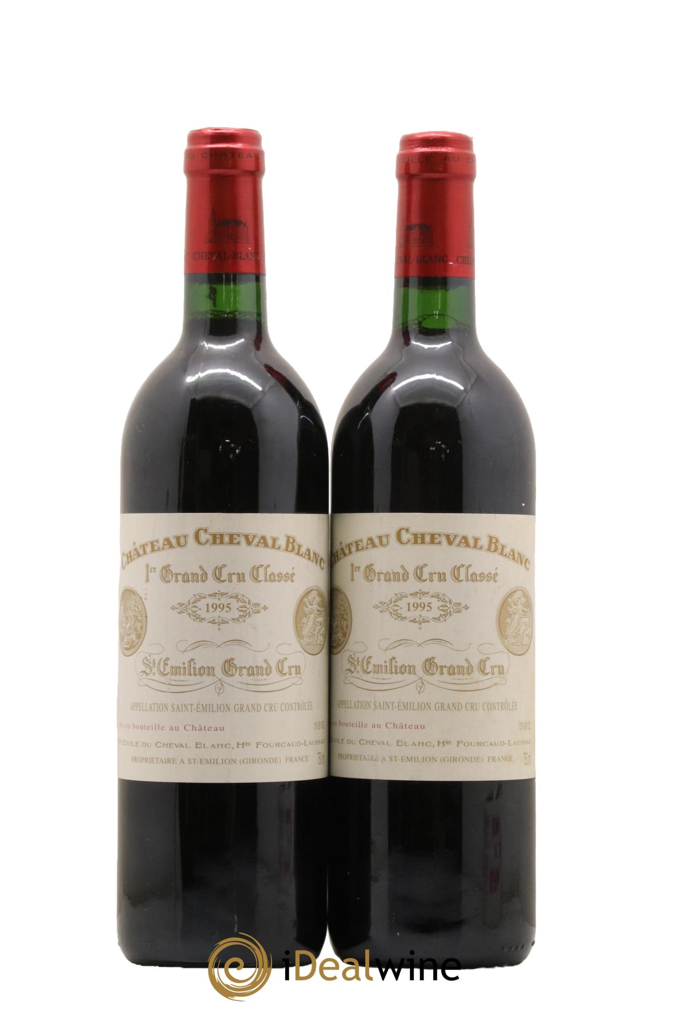 Château Cheval Blanc 1er Grand Cru Classé A 1995 - Lot de 2 bouteilles - 0