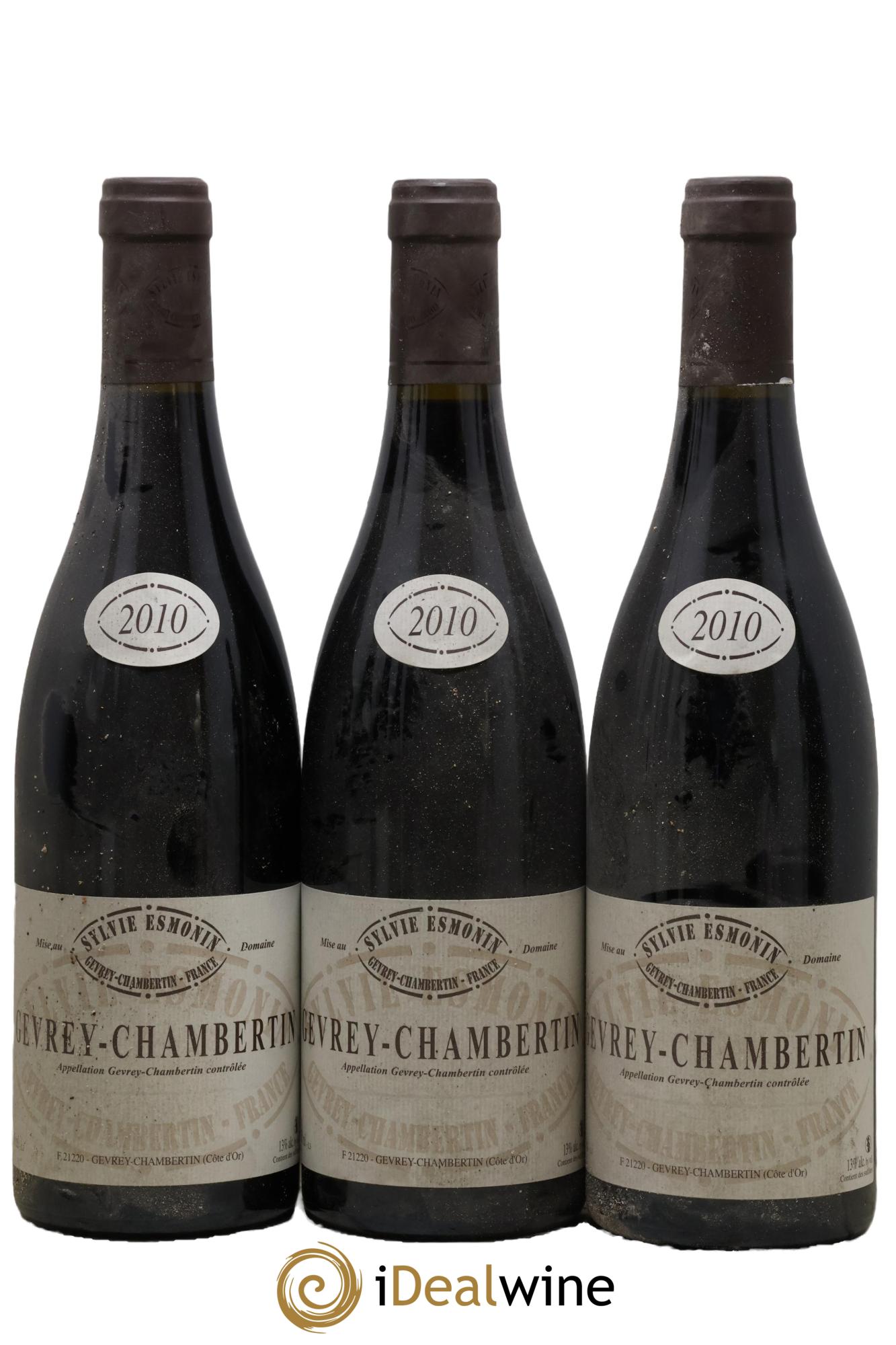 Gevrey-Chambertin Sylvie Esmonin 2010 - Posten von 3 Flaschen - 0