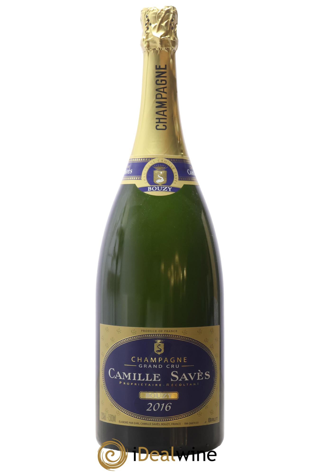Champagne Brut Grand Cru Camille Savès 2016 - Posten von 1 Magnum - 0