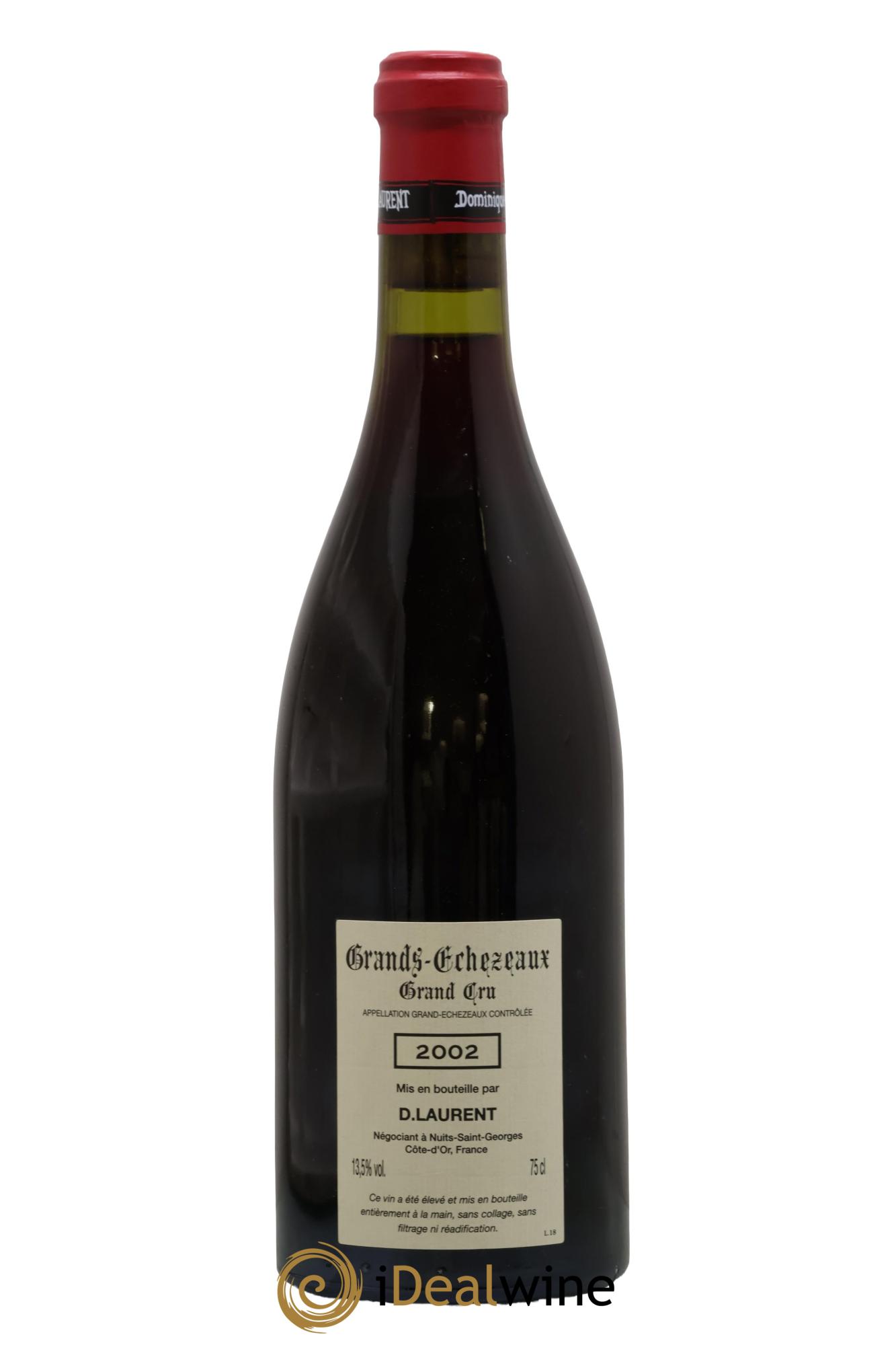 Grands-Echezeaux Grand Cru Vieilles Vignes Dominique Laurent 2002 - Lot de 1 bouteille - 1