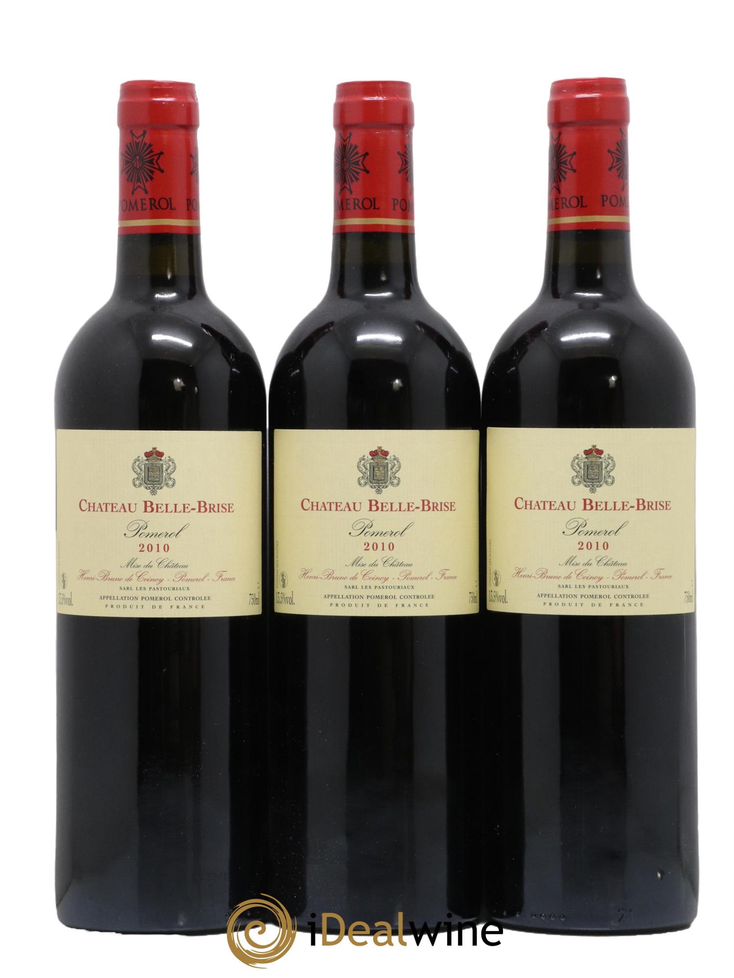 Château Belle-Brise 2010 - Lot de 3 bouteilles - 0