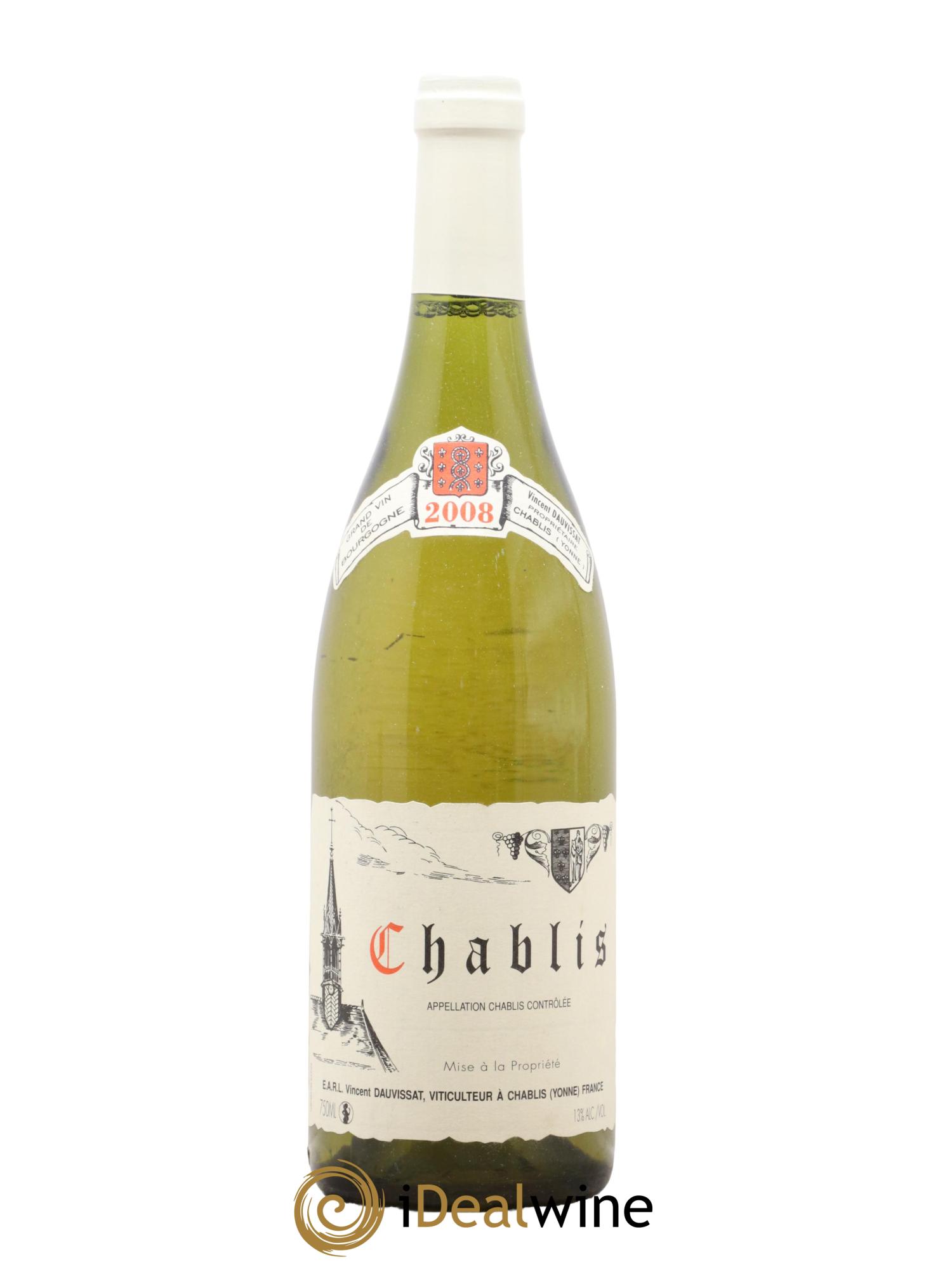 Chablis Vincent Dauvissat (Domaine) 2008 - Lot de 1 bouteille - 0