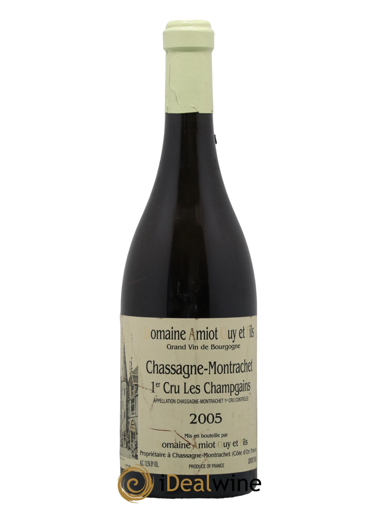 Chassagne-Montrachet 1er Cru Champs Gains Guy Amiot & Fils 2005 - Lot de 1 bouteille - 0