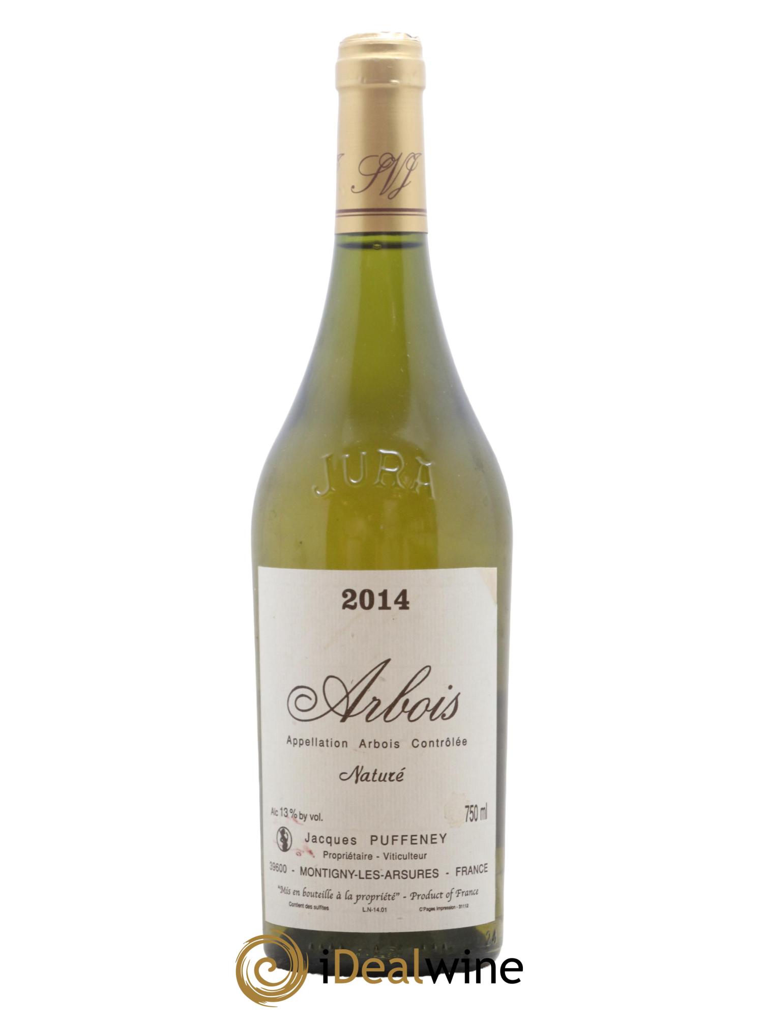 Arbois Naturé Jacques Puffeney 2014 - Lotto di 1 bottiglia - 0