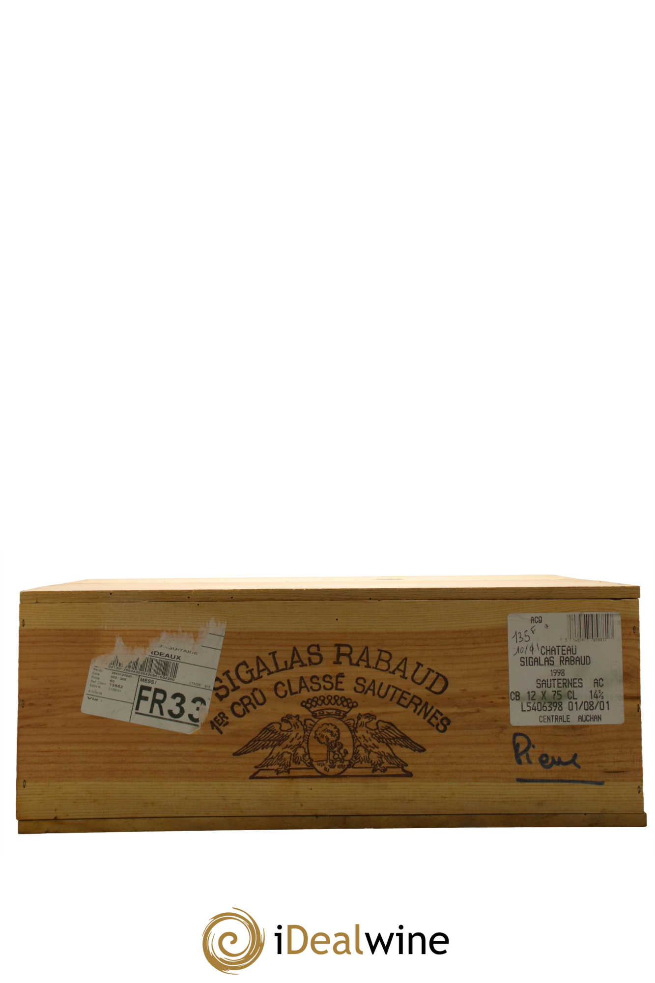 Château Sigalas Rabaud 1er Grand Cru Classé 1998 - Lotto di 12 bottiglie - 5