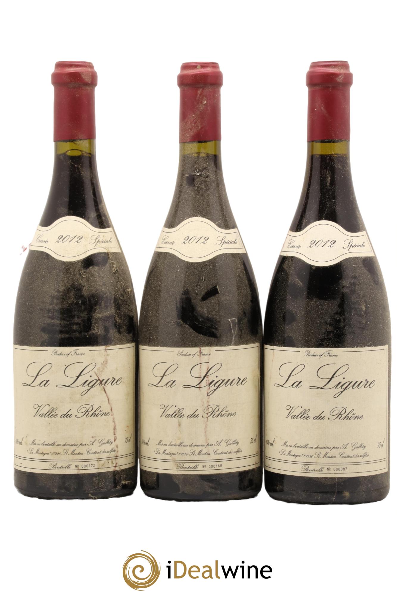 Côtes du Vivarais La Ligure Gallety (Domaine) 2012 - Lot of 3 bottles - 0