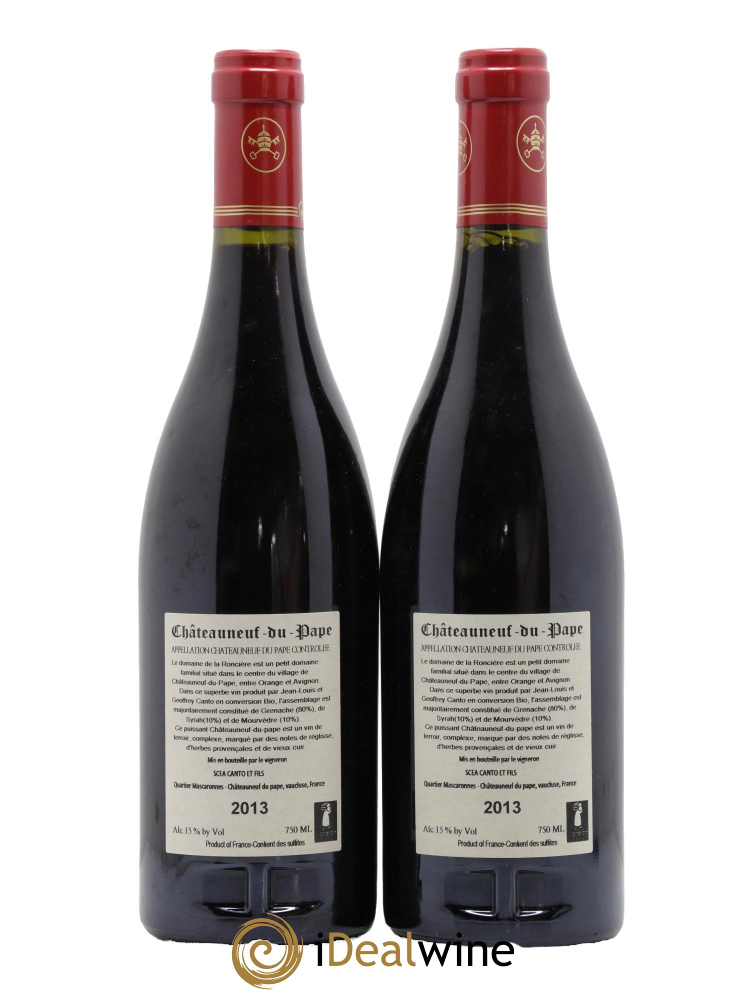 Châteauneuf-du-Pape Domaine de la Roncière 2013 - Posten von 2 Flaschen - 1