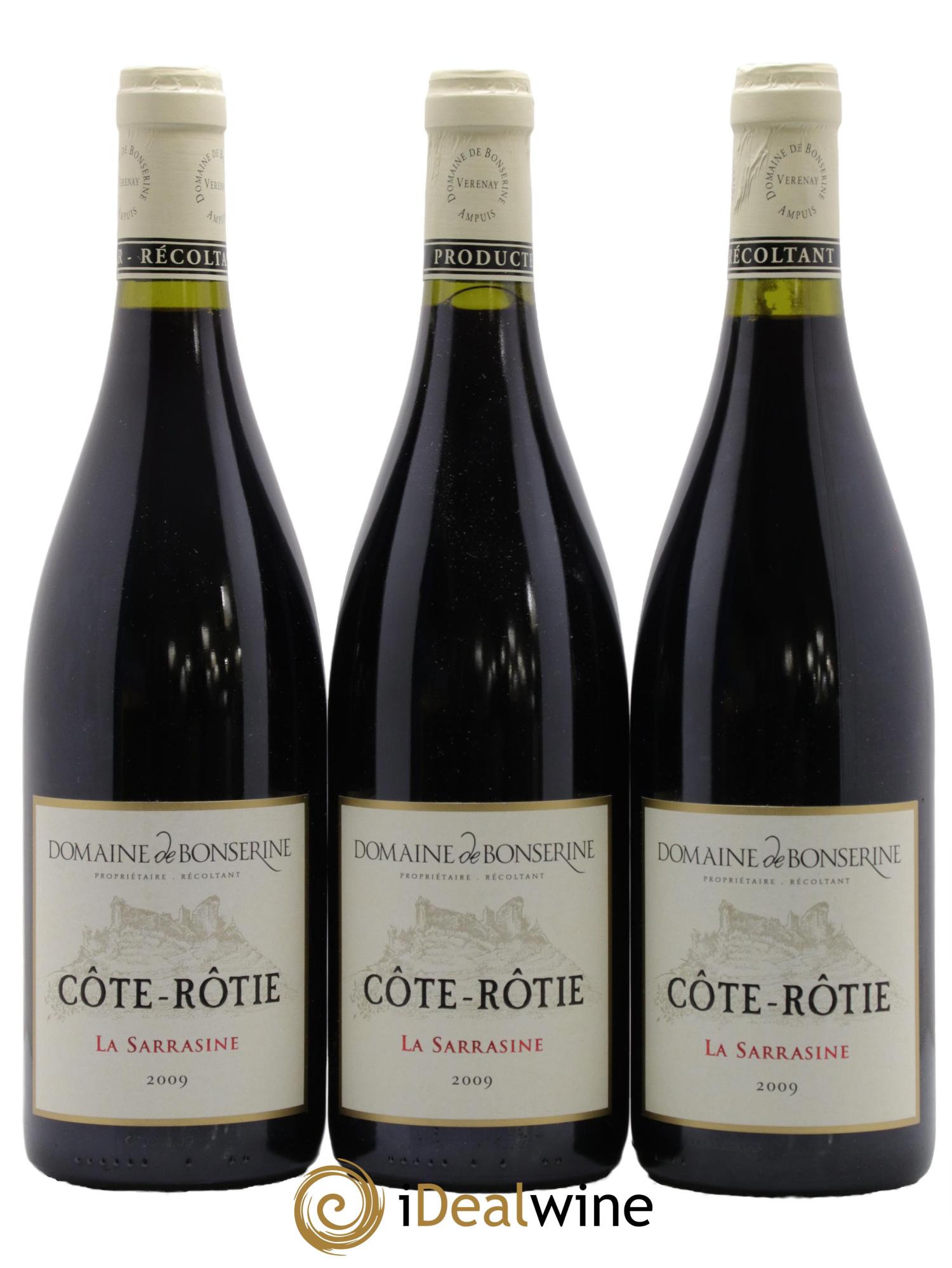 Côte-Rôtie La Sarrasine Bonserine (Domaine de) 2009 - Lot de 3 bouteilles - 0
