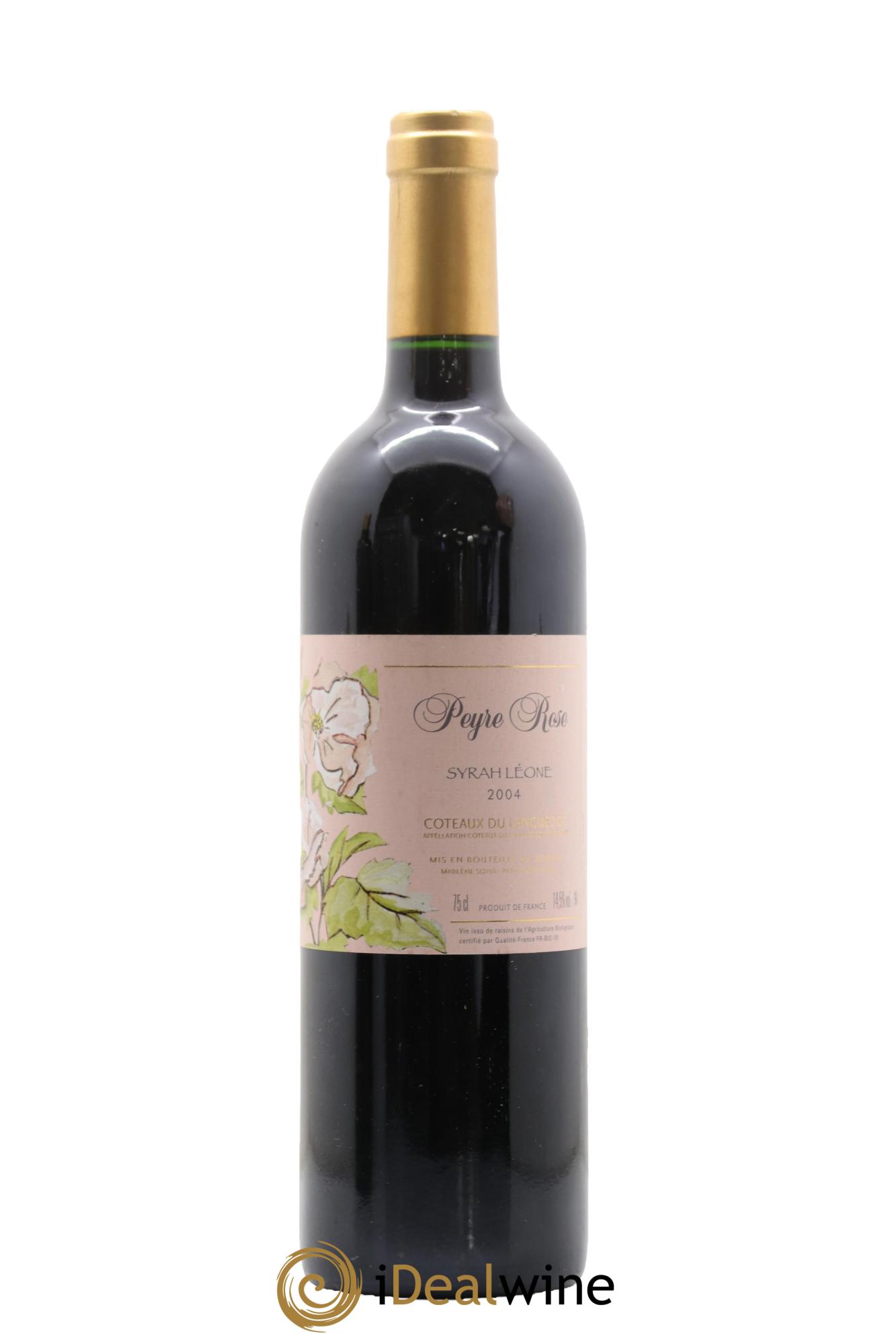 Coteaux du Languedoc Domaine Peyre Rose Belle Léone (anciennement Syrah Léone) Marlène Soria 2004 - Lot de 1 bouteille - 0