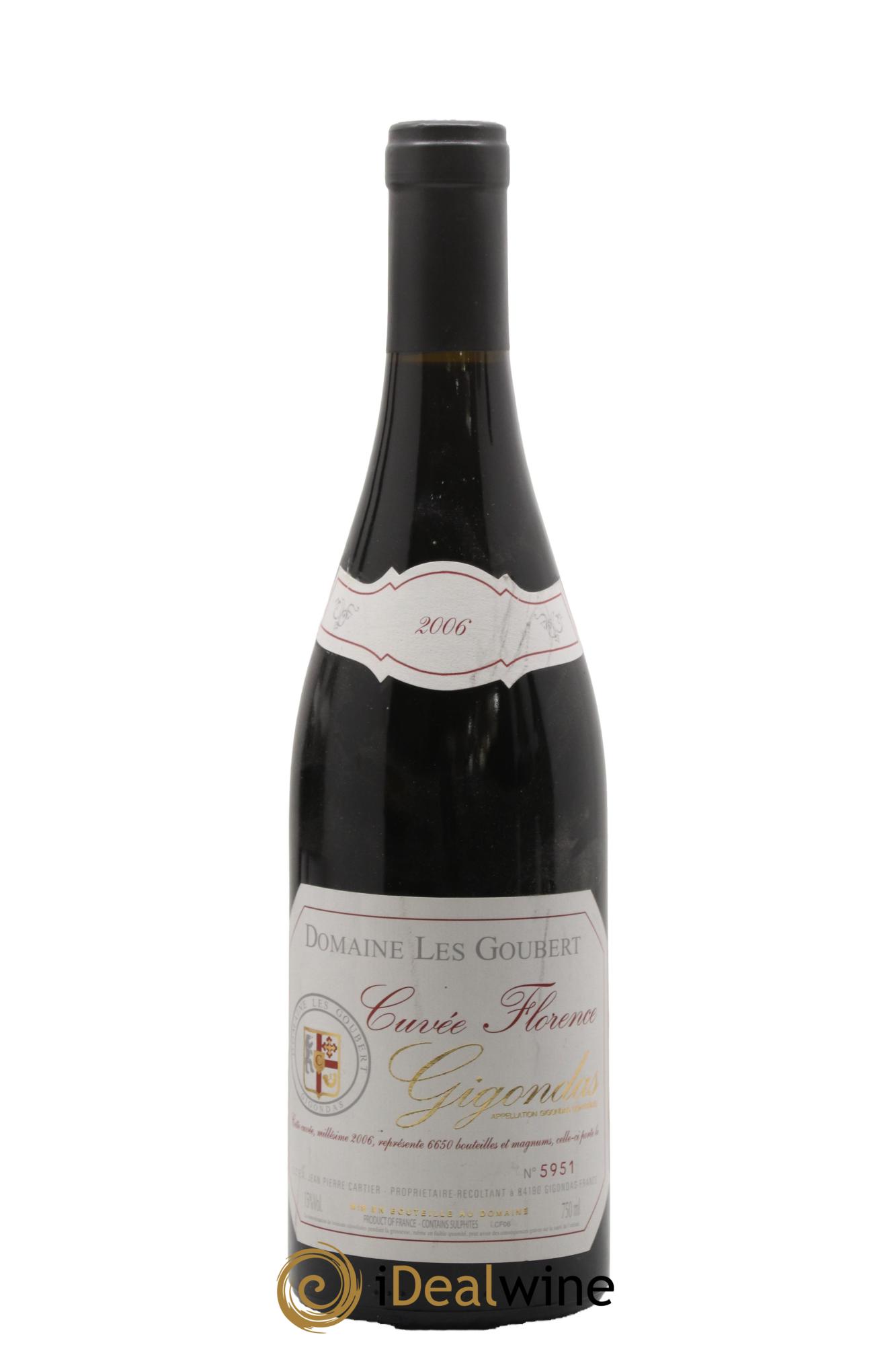 Gigondas Cuvée Florence Les Goubert (Domaine) 2006 - Lot de 1 bouteille - 0
