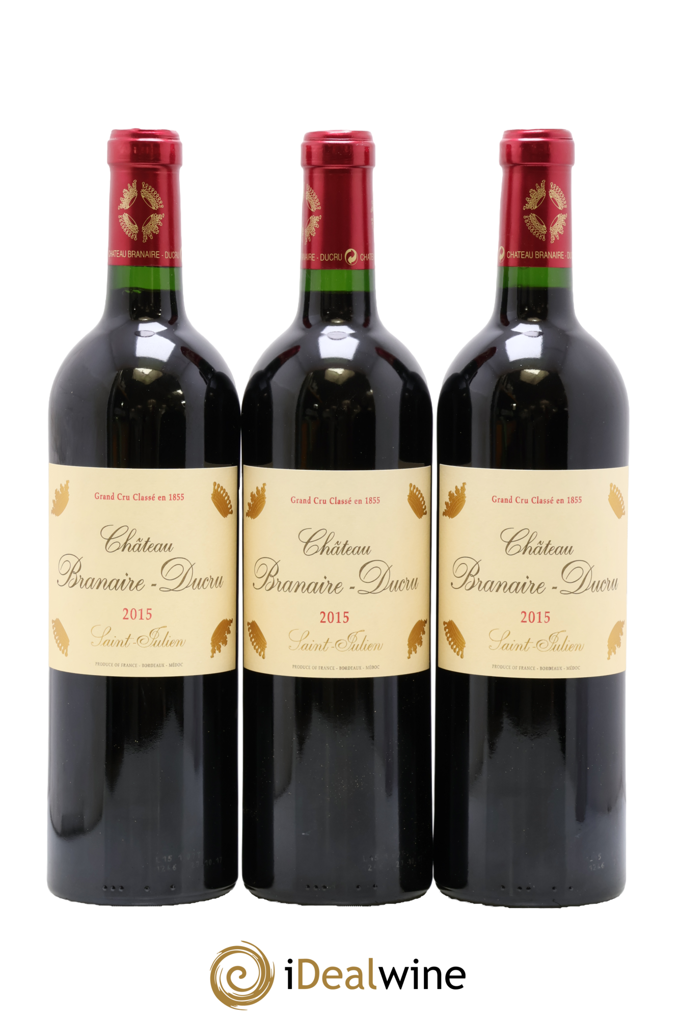Château Branaire Ducru 4ème Grand Cru Classé 2015 - Lot de 3 bouteilles - 0