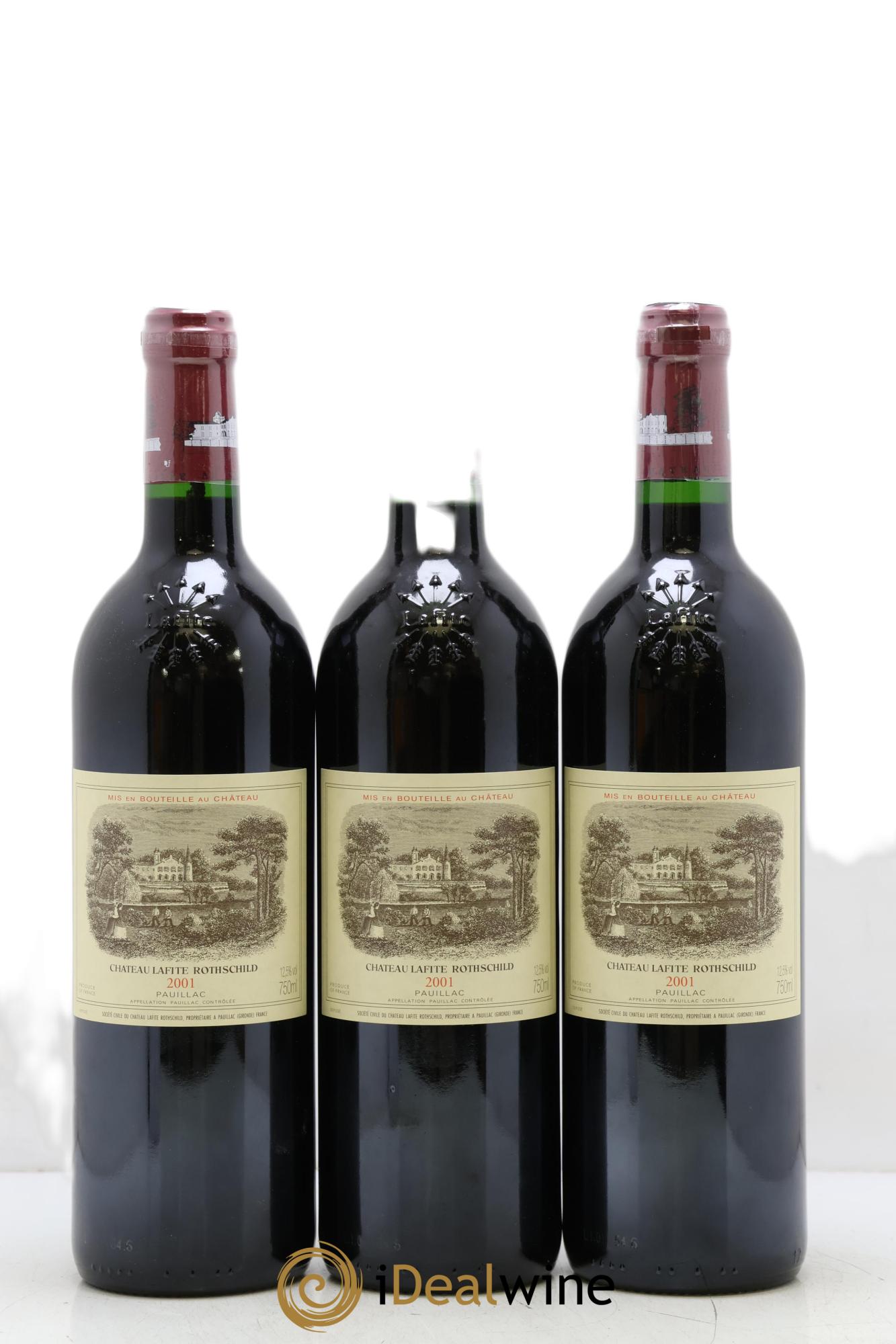 Château Lafite Rothschild 1er Grand Cru Classé 2001 - Lotto di 12 bottiglie - 1