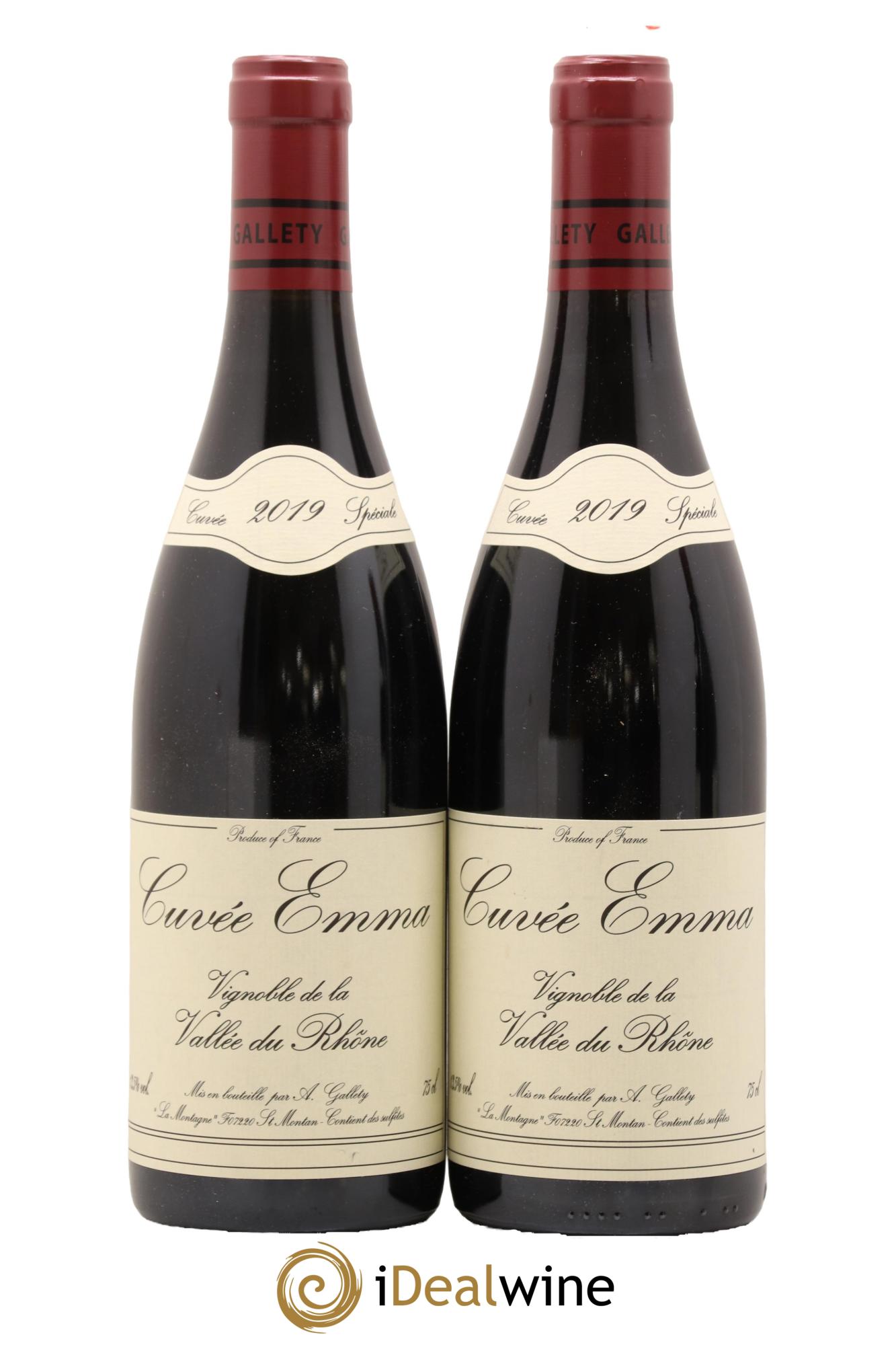 Côtes du Vivarais Cuvée Emma Gallety (Domaine) 2019 - Lot de 2 bouteilles - 0