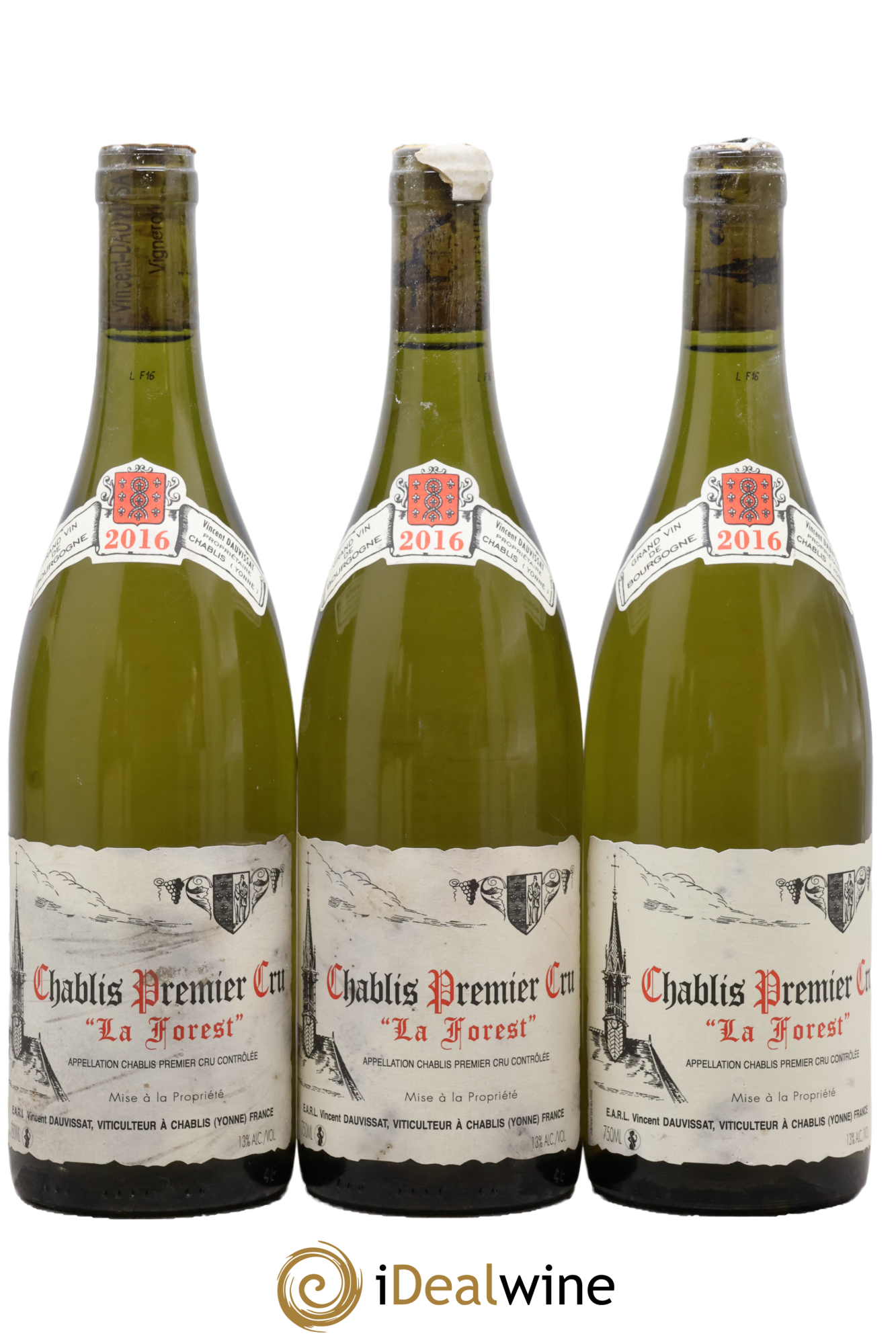 Chablis 1er Cru La Forest Vincent Dauvissat (Domaine) 2016 - Lot of 3 bottles - 0