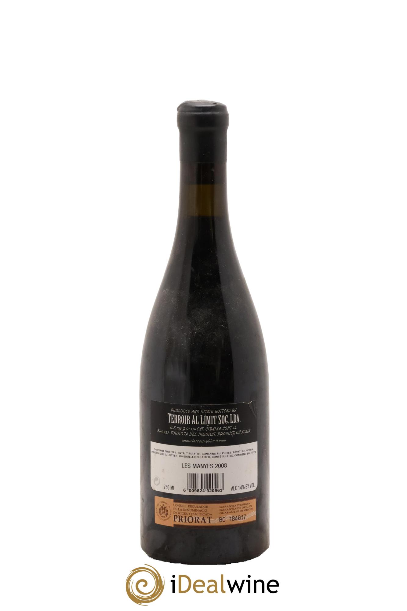 Priorat Terroir Al Limit Les Manyes Dominik Hubert 2008 - Lotto di 1 bottiglia - 1