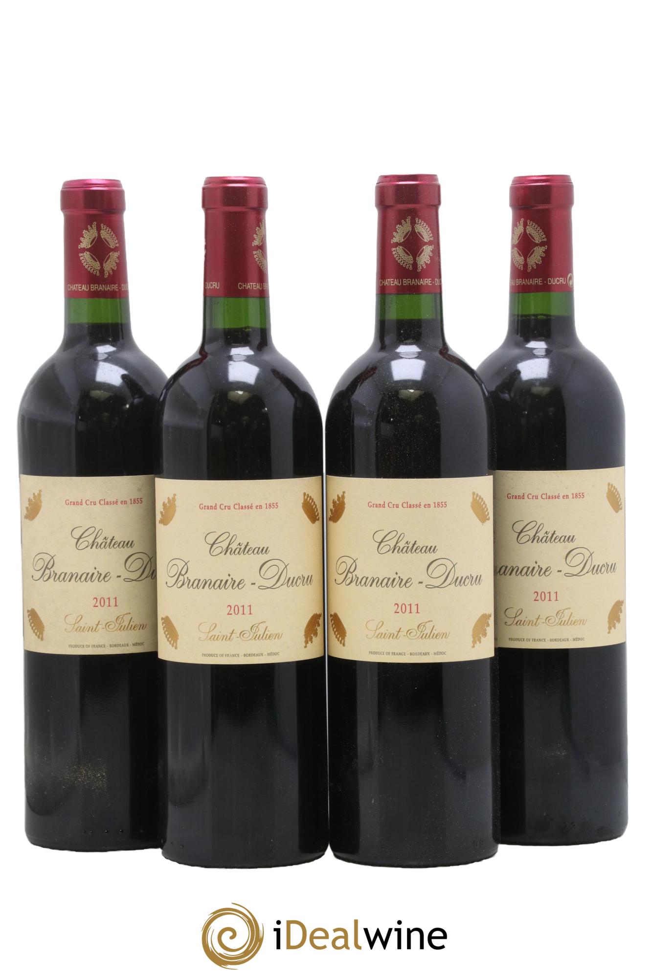 Château Branaire Ducru 4ème Grand Cru Classé 2011 - Posten von 4 Flaschen - 0