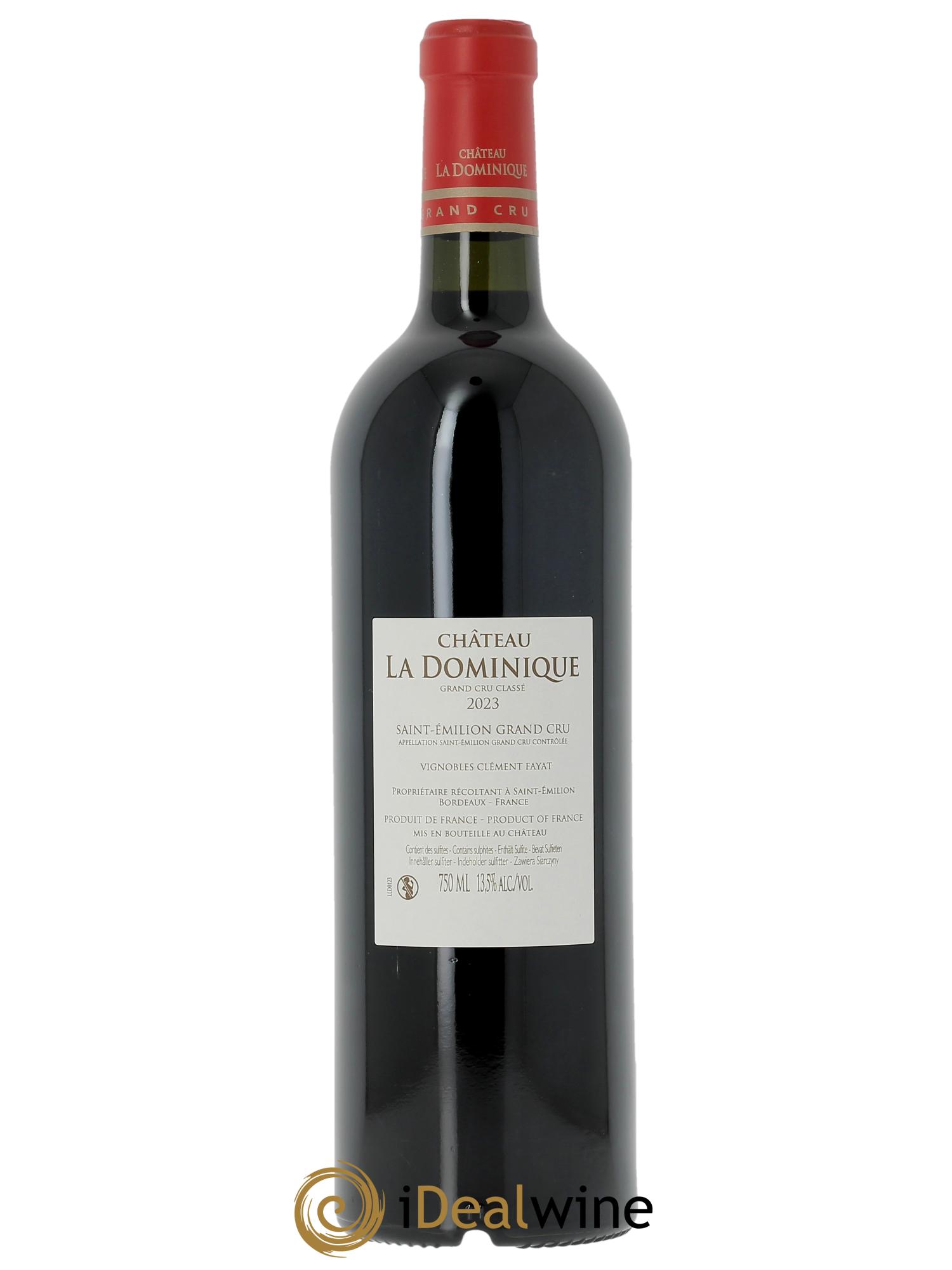 Château la Dominique Grand Cru Classé (CBO à partir de 6 bts) 2023 - Lot de 1 bouteille - 1