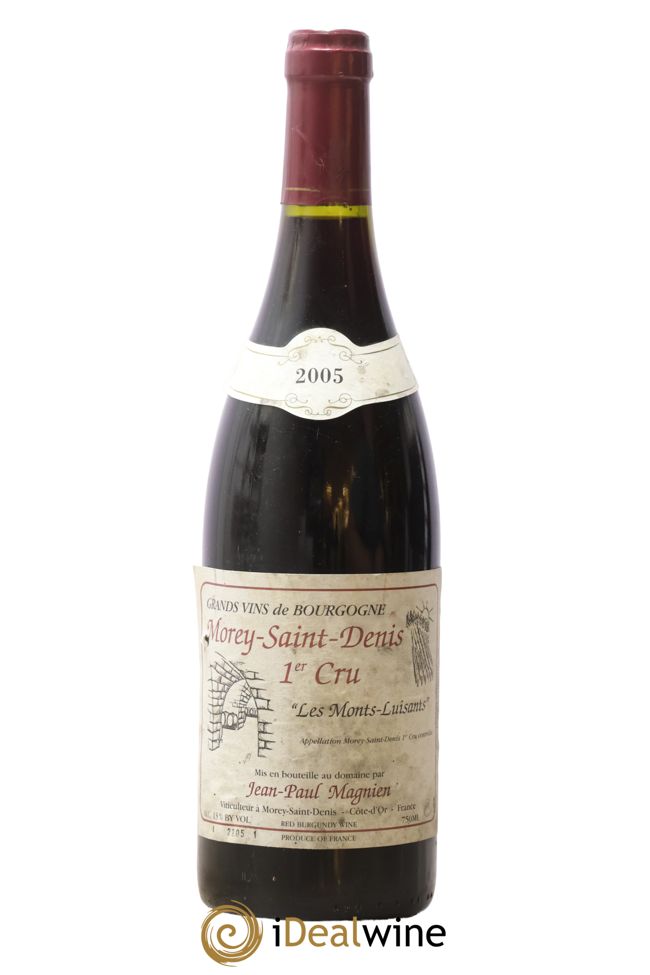 Morey-Saint-Denis 1er Cru Les Mont Luisants JP Magnien 2005 - Lot de 1 bouteille - 0