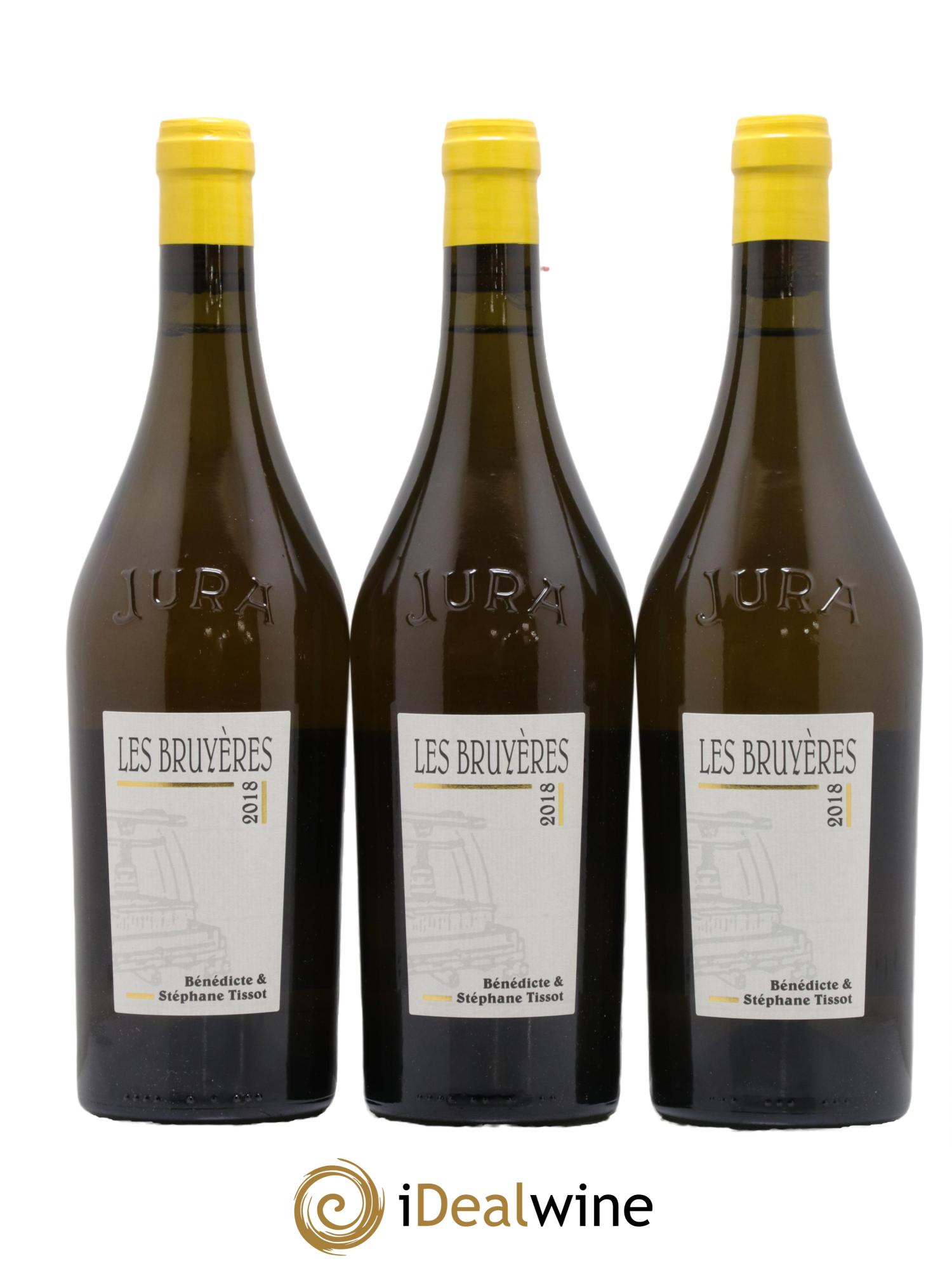 Arbois Chardonnay Les Bruyères Bénédicte et Stéphane Tissot 2018 - Lot de 3 bouteilles - 0
