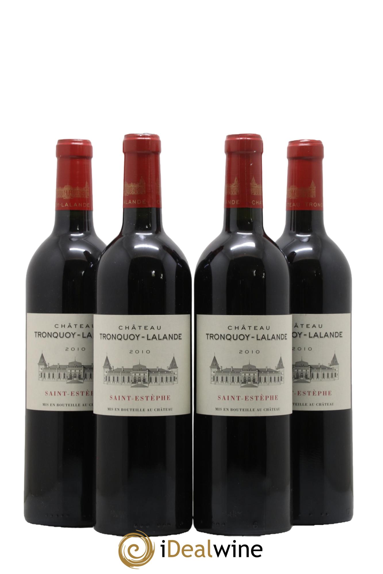 Château Tronquoy Lalande 2010 - Lot de 4 bouteilles - 0