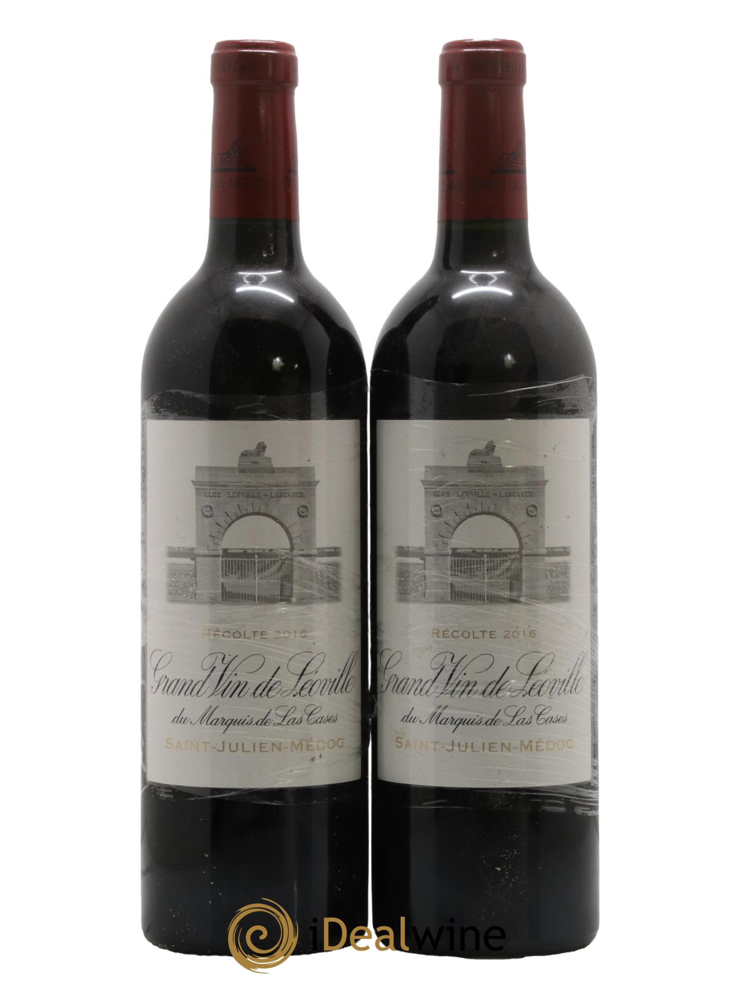 Château Léoville Las Cases 2ème Grand Cru Classé 2016 - Lot de 2 bouteilles - 0
