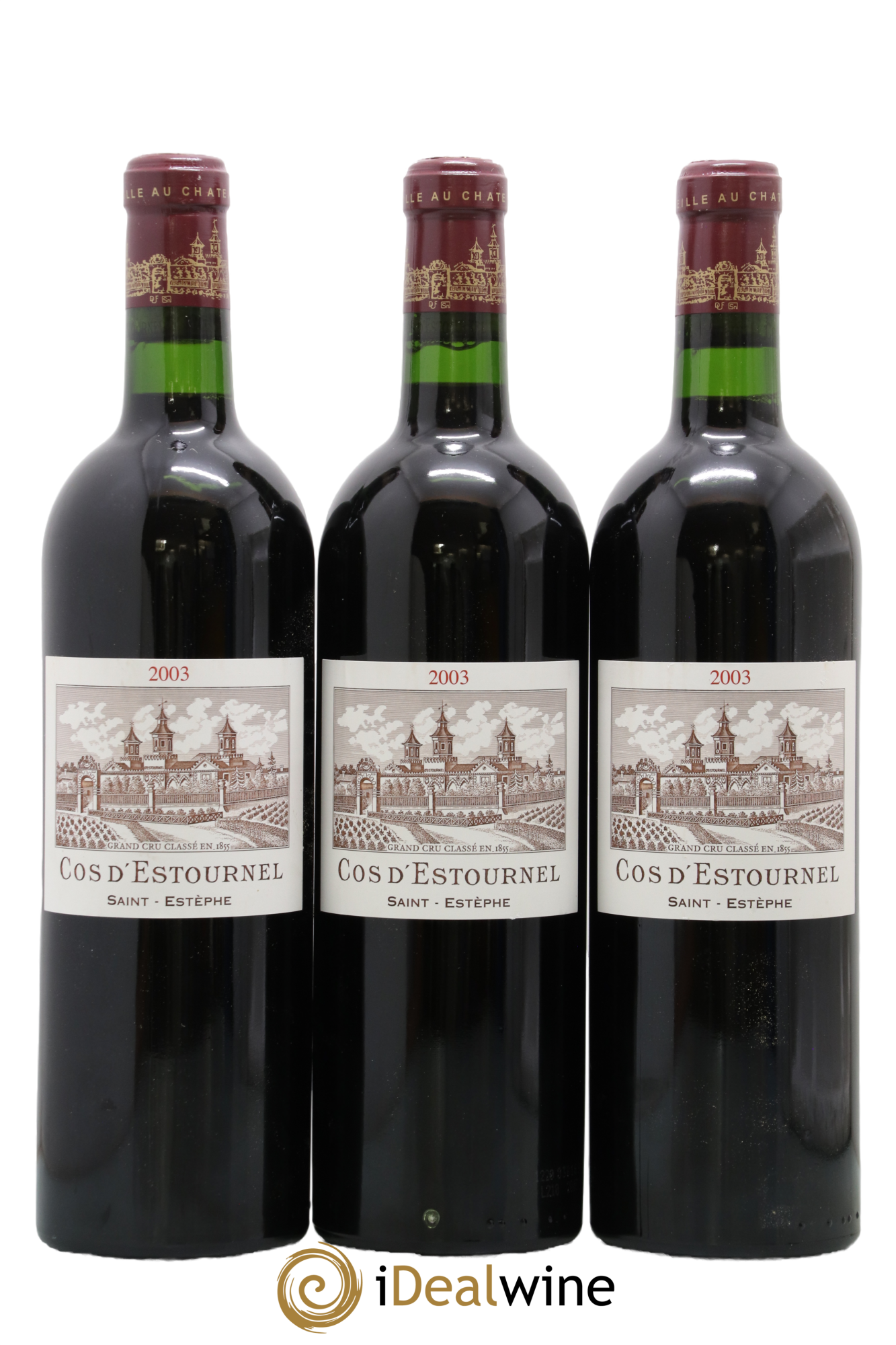 Cos d'Estournel 2ème Grand Cru Classé 2003 - Lot of 3 bottles - 0