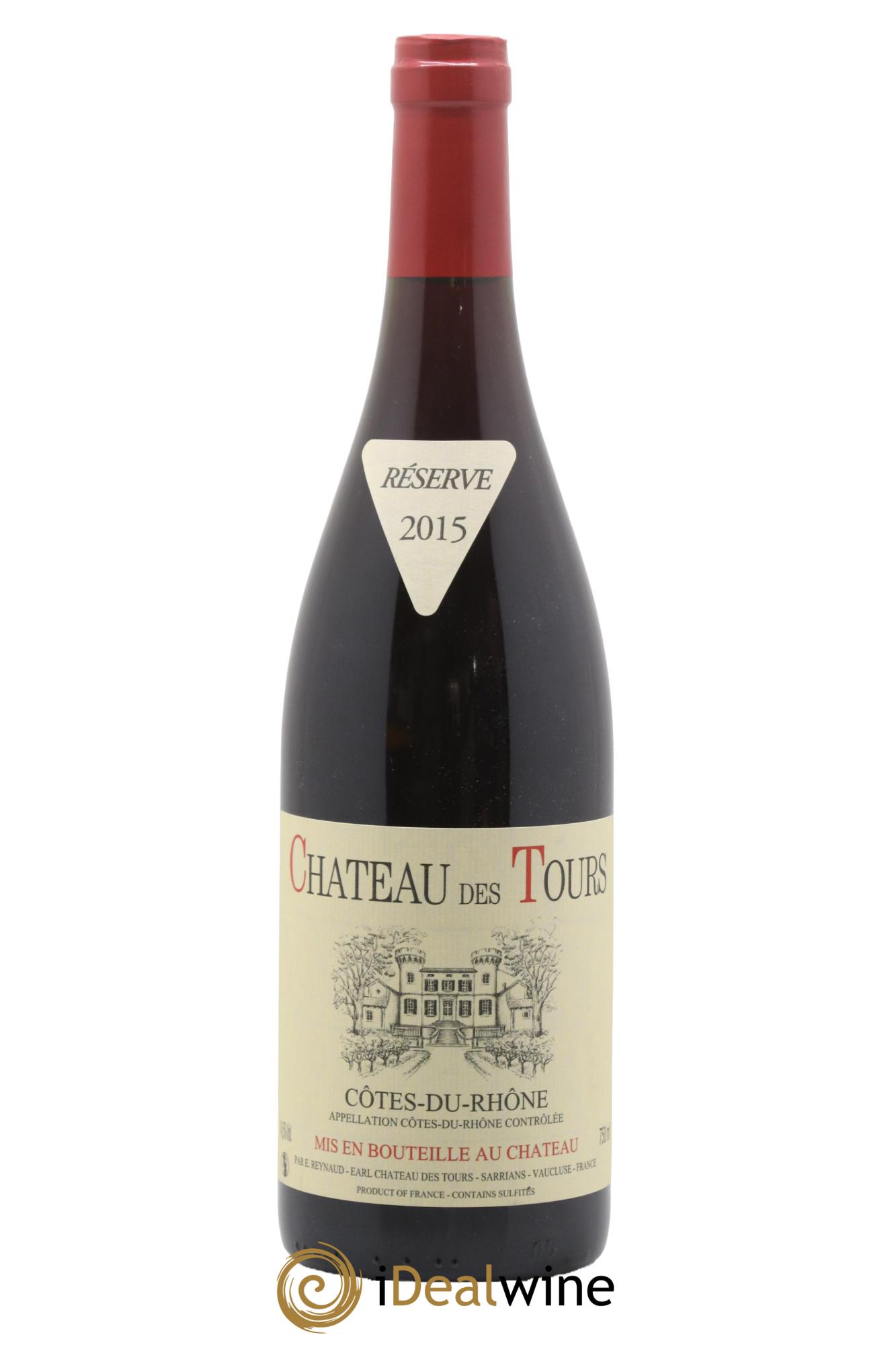 Côtes-du-Rhône Château des Tours Emmanuel Reynaud 2015 - Lot de 1 bouteille - 0