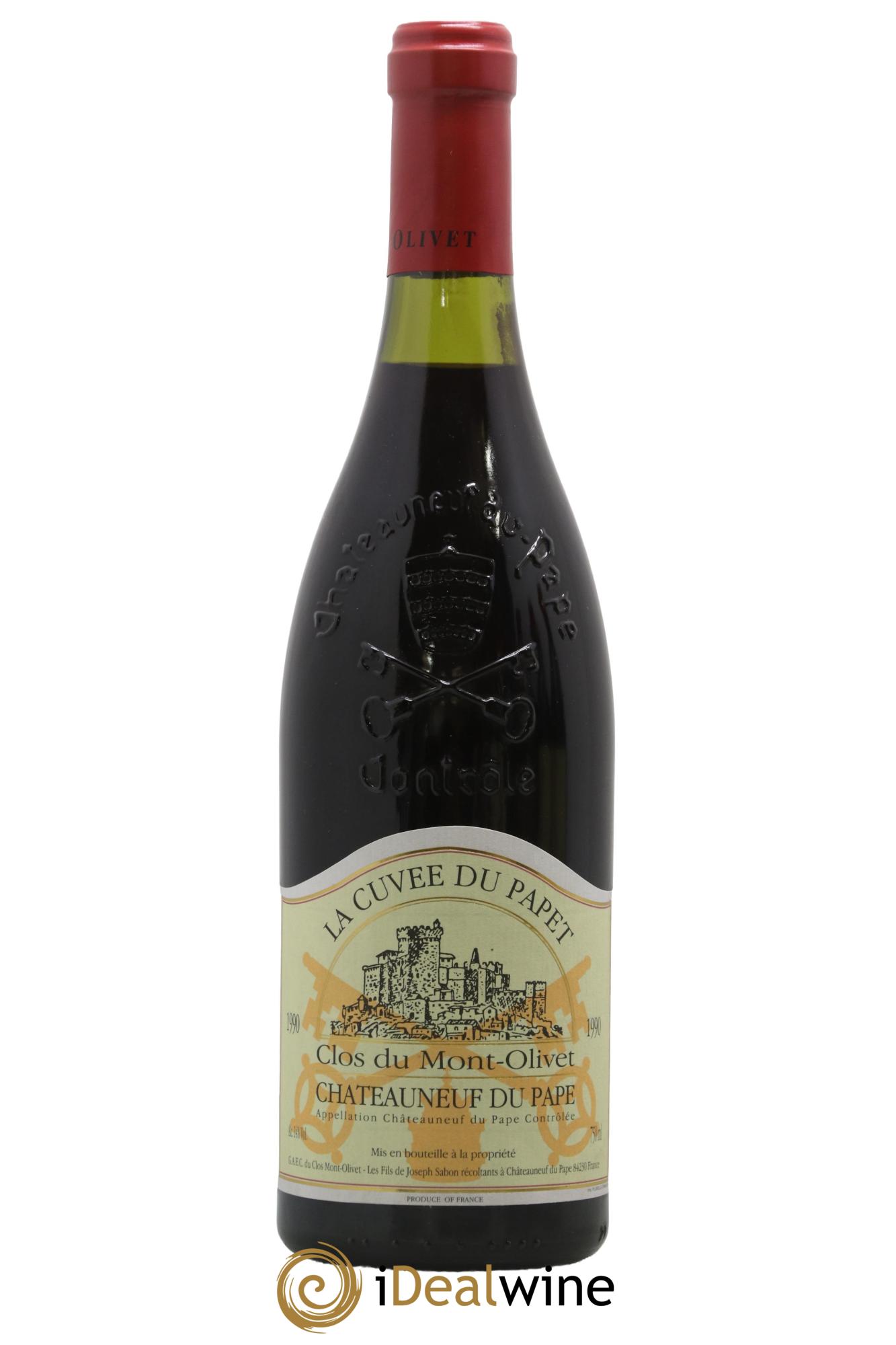 Châteauneuf-du-Pape Cuvée du Papet Clos du Mont-Olivet 1990 - Lotto di 1 bottiglia - 0