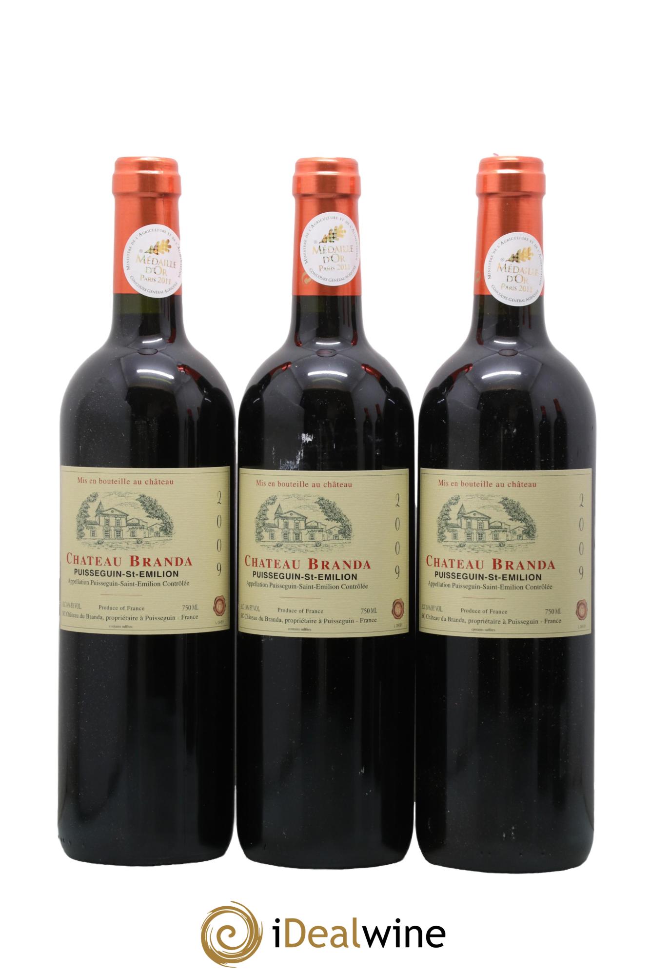 Château Branda  2009 - Posten von 6 Flaschen - 1