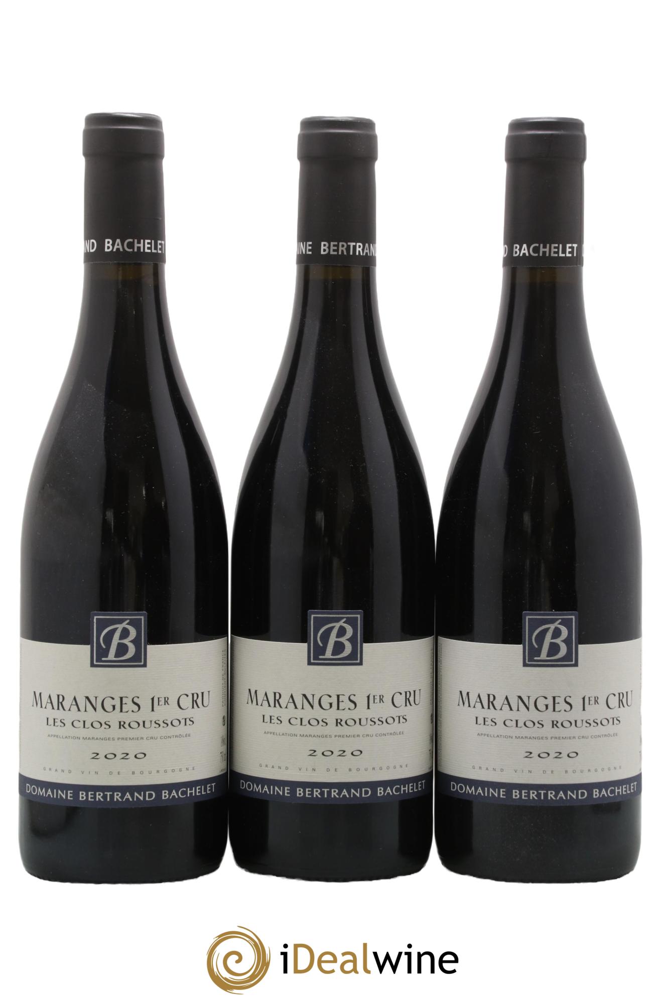 Maranges 1er Cru Les Clos Roussots Bertrand Bachelet 2020 - Lotto di 3 bottiglie - 0