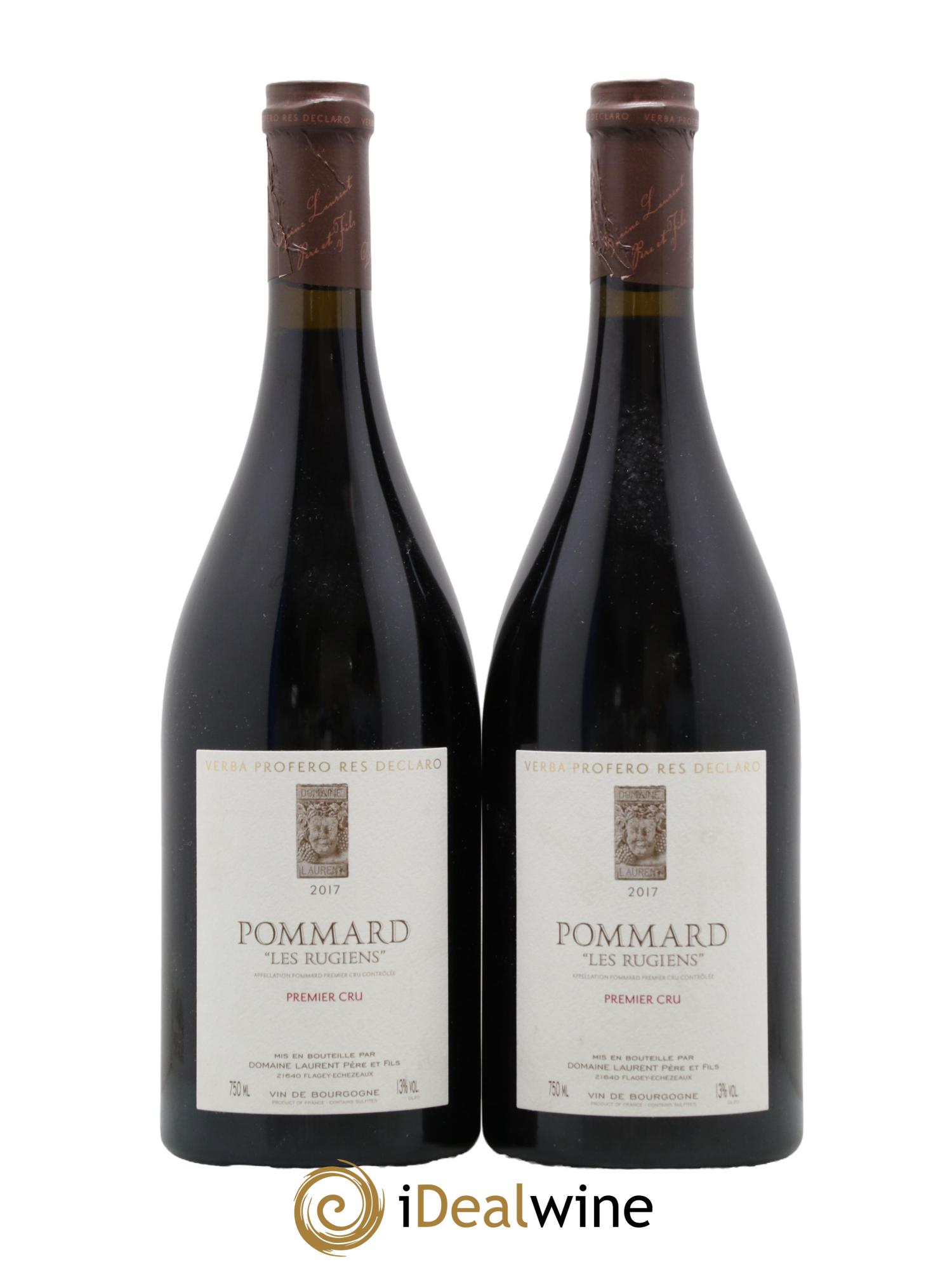 Pommard 1er Cru Rugiens Laurent Père et Fils 2017 - Posten von 2 Flaschen - 0