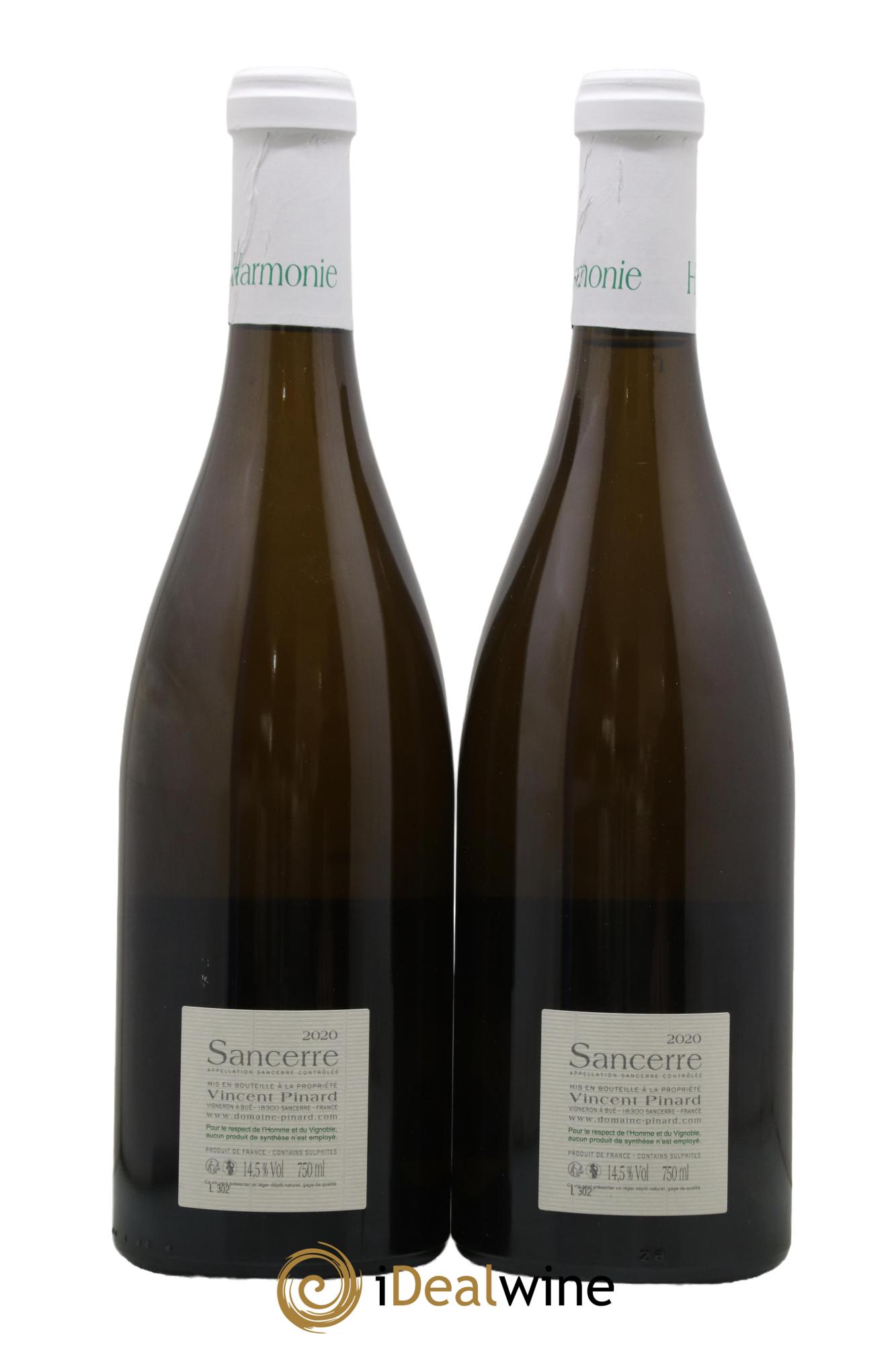 Sancerre Harmonie Vincent Pinard 2020 - Lot de 2 bouteilles - 1