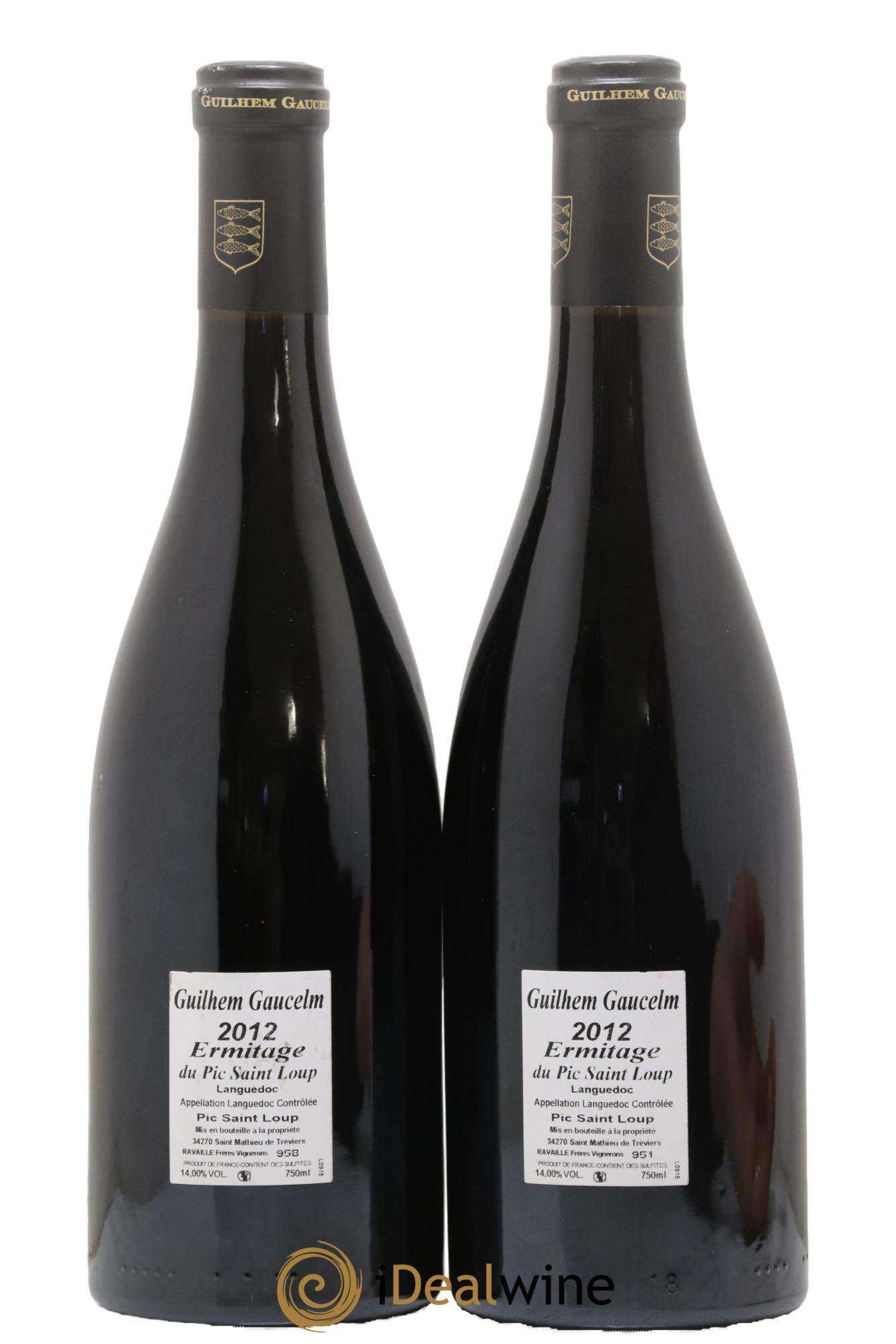 Pic Saint-Loup Héritage du Pic Saint-Loup (anciennement Ermitage) Guilhem Gaucelm 2012 - Lot de 2 bouteilles - 1