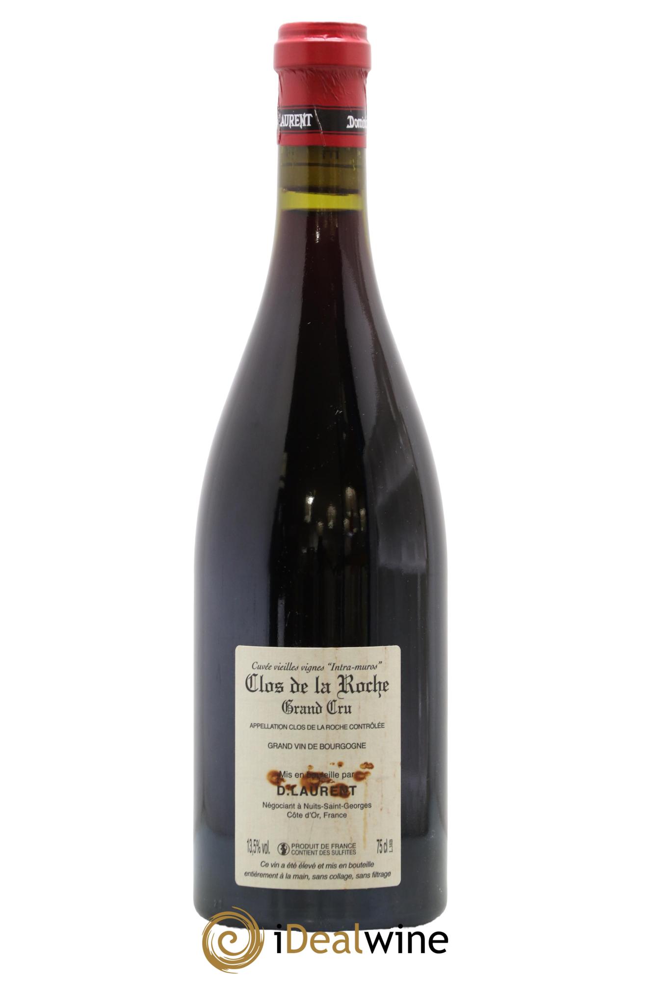 Clos de la Roche Grand Cru Vieilles vignes Intra-muros Dominique Laurent 2017 - Lot de 1 bouteille - 1